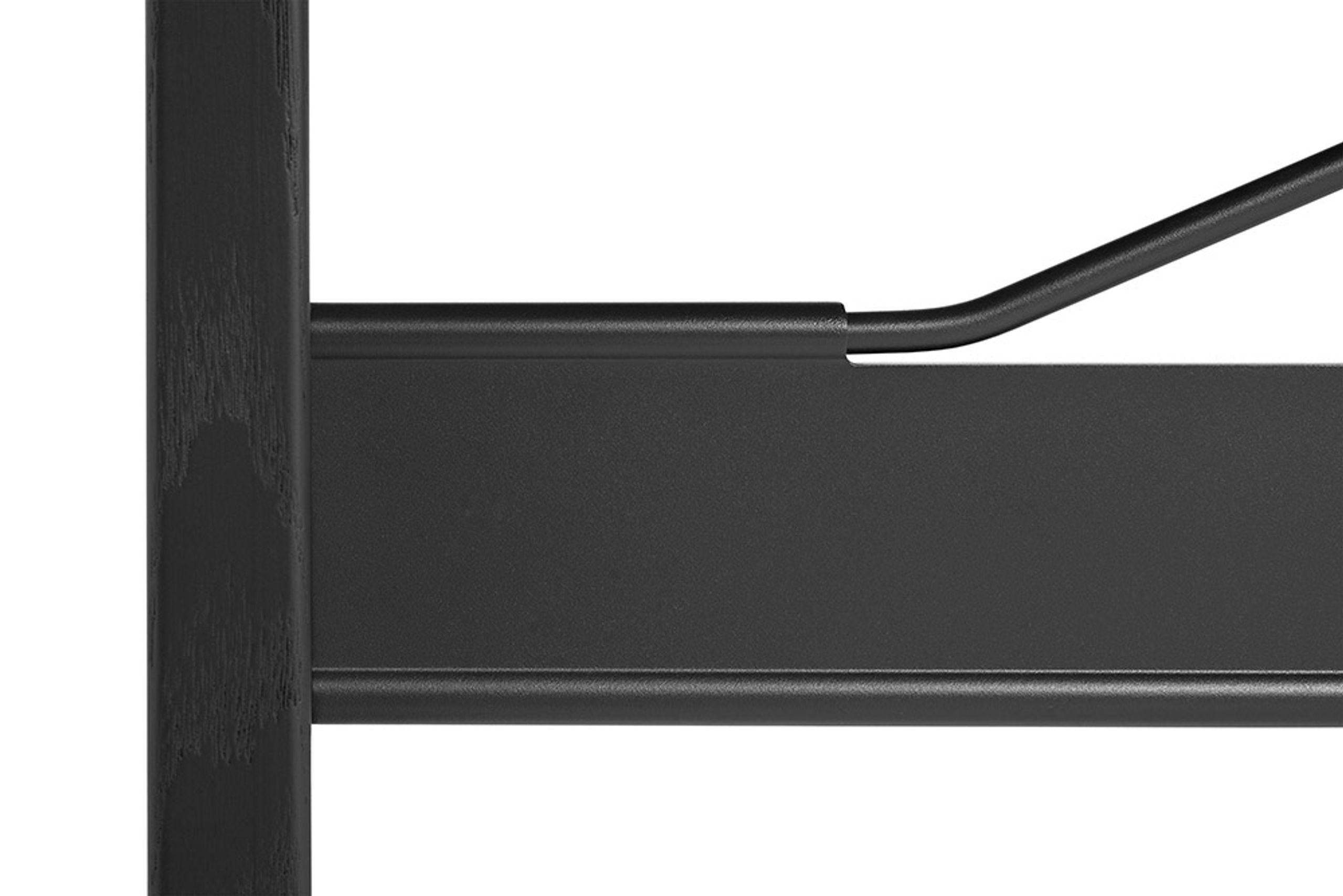 HAY - Spisebord - Passerelle Table - Ink Black Water-Based Lacquered Oak w. Ink Black Crossbar