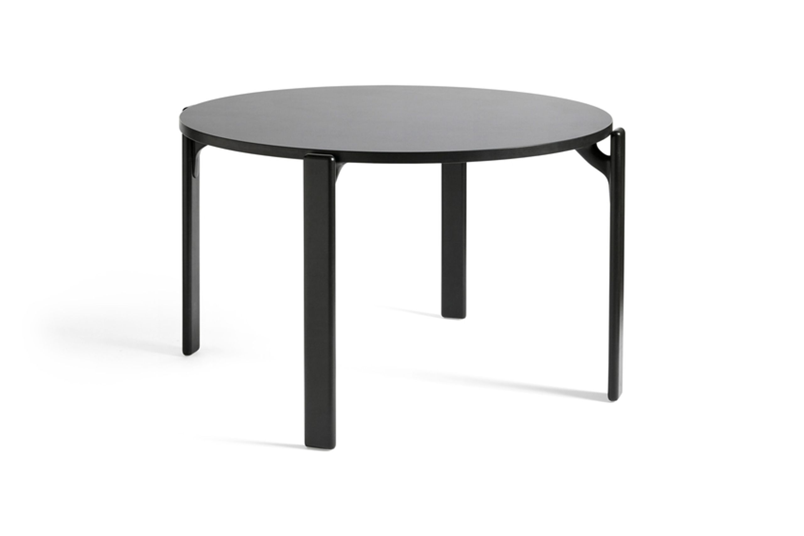HAY - Dining Table - Rey table - Deep black / Vulcano laminate