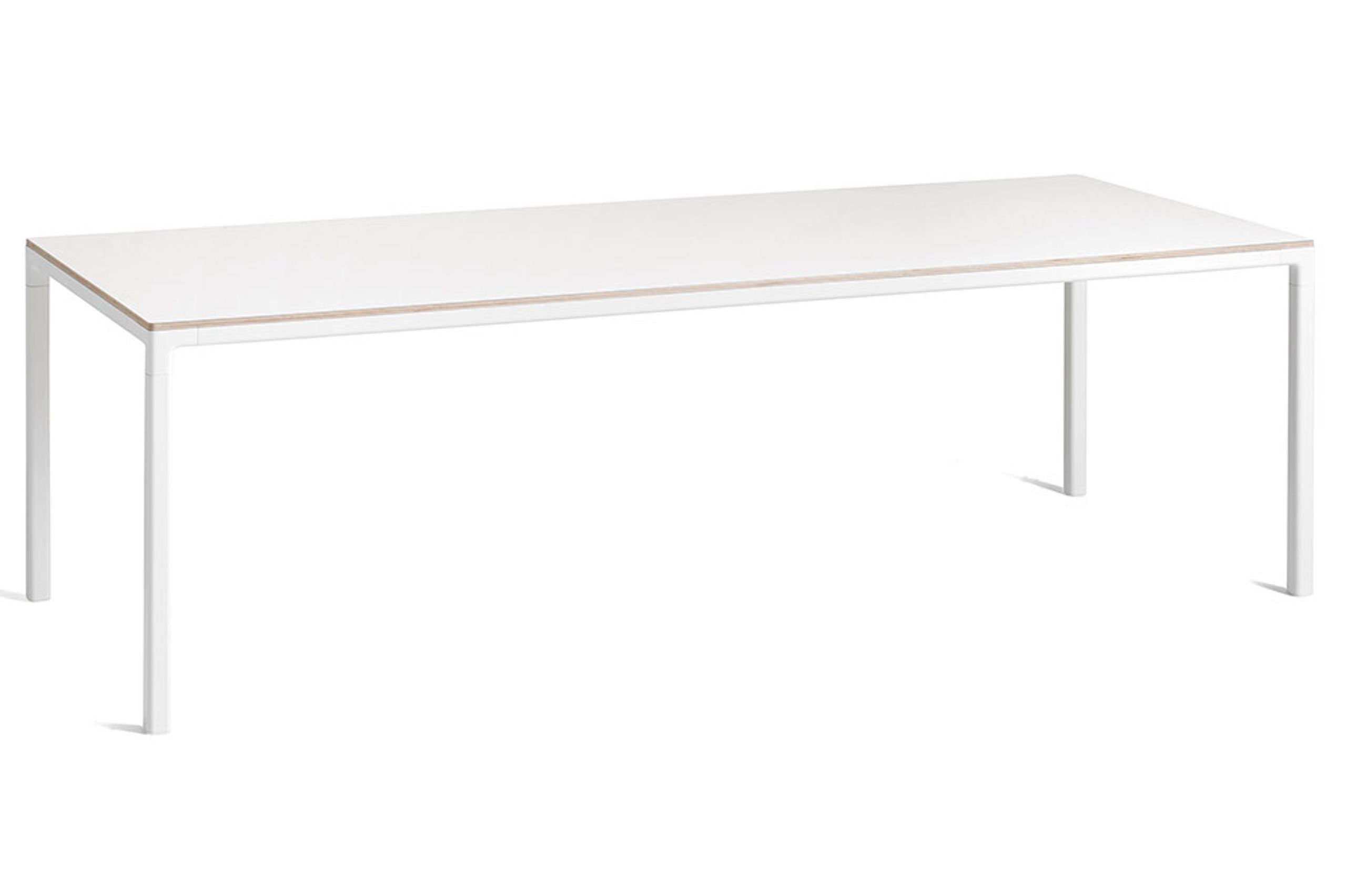 HAY - Dining Table - T12 - Tabletop: White Laminate / Frame: White Powder Coated Aluminium - L250