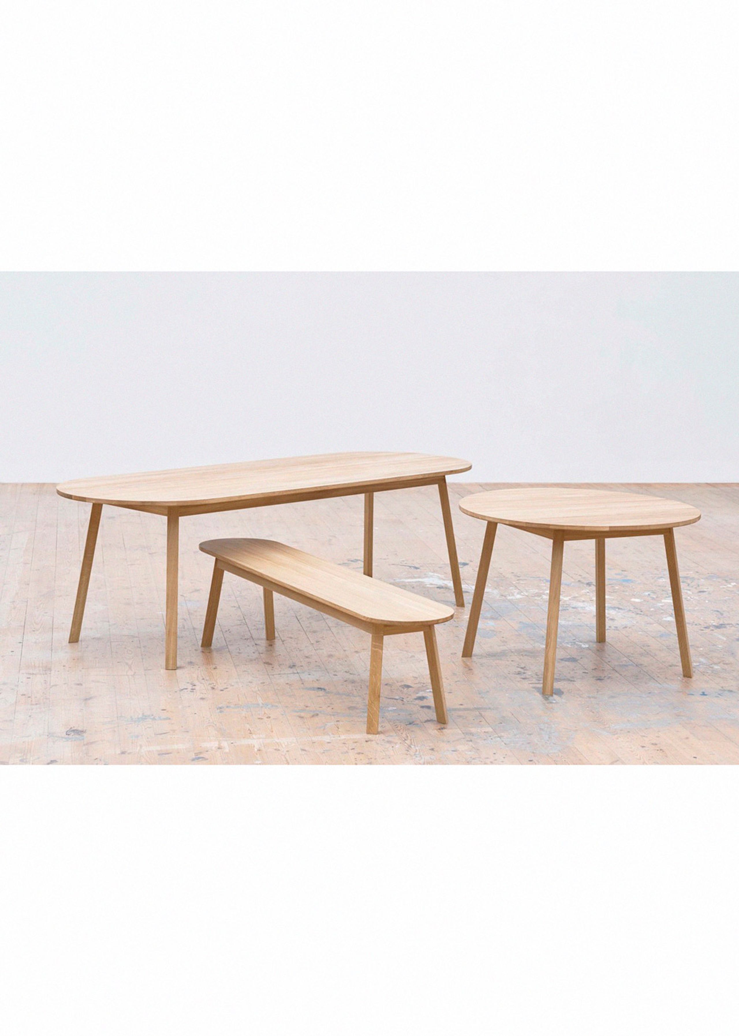 HAY - Spisebord - TRIANGLE Leg Table / Round - Olieret Eg