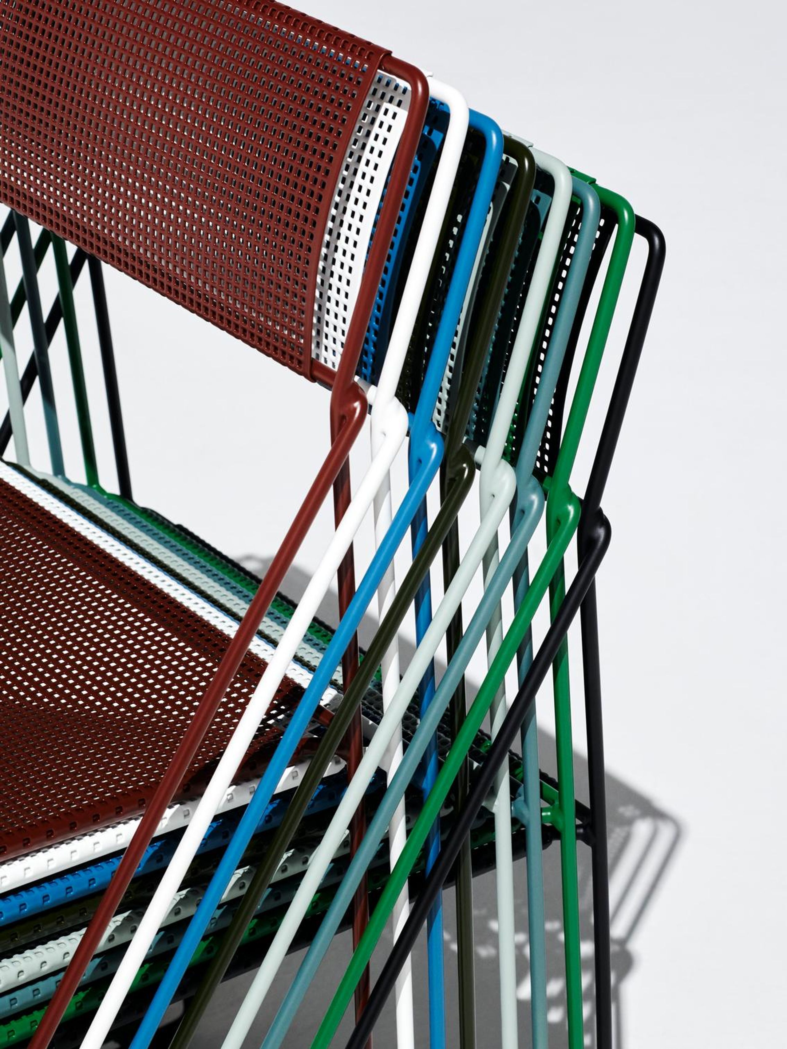 HAY - Dining chair - X-line Chair - Iron Red Powder Coated Steel