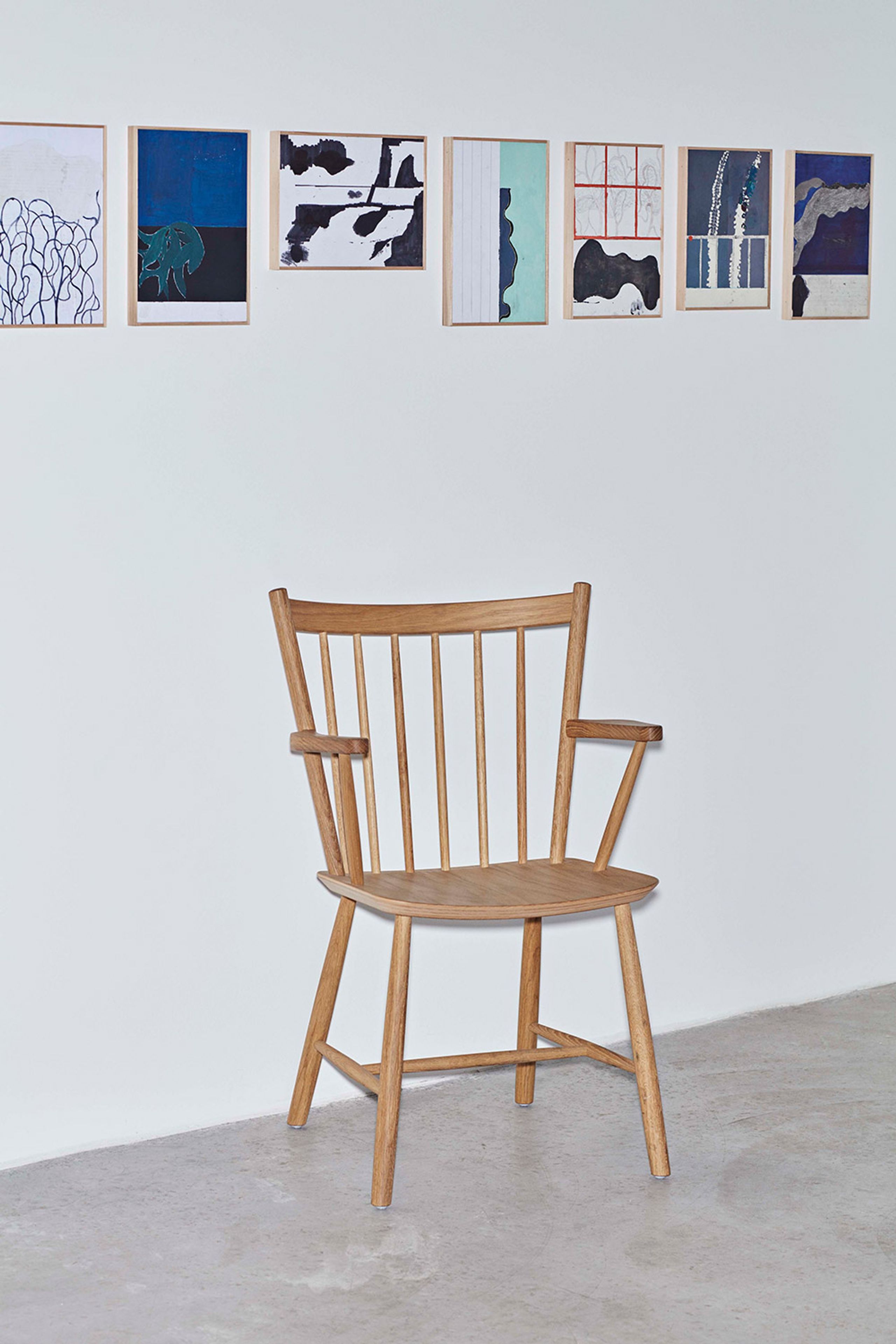 HAY - Dining chair - J42 by Børge Mogensen - Dark Oiled Oak
