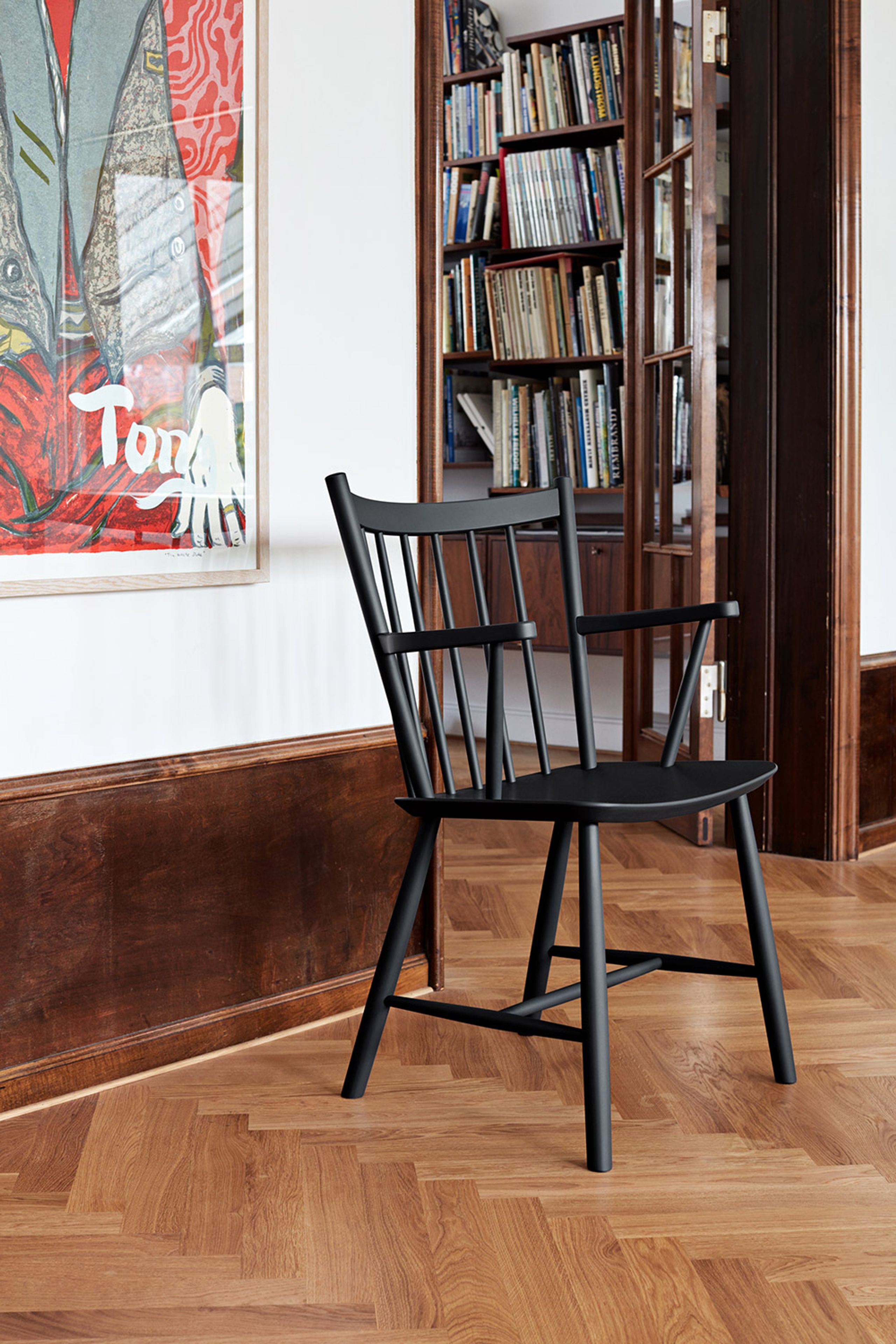 HAY - Dining chair - J42 by Børge Mogensen - Dark Oiled Oak