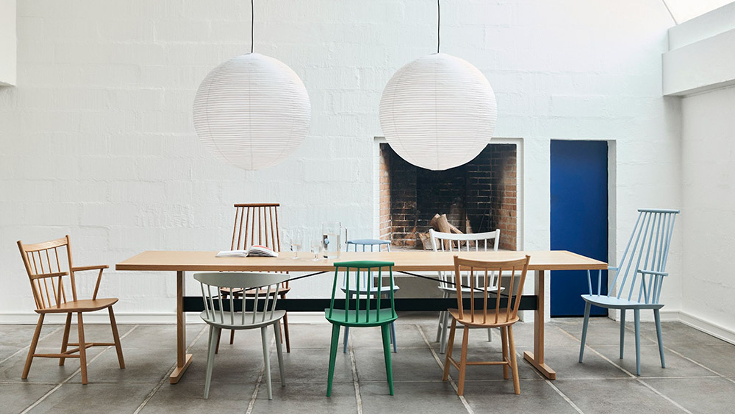 HAY - Dining chair - J77 by Folke Pålsson - Clear Water-Based Lacquered Oak