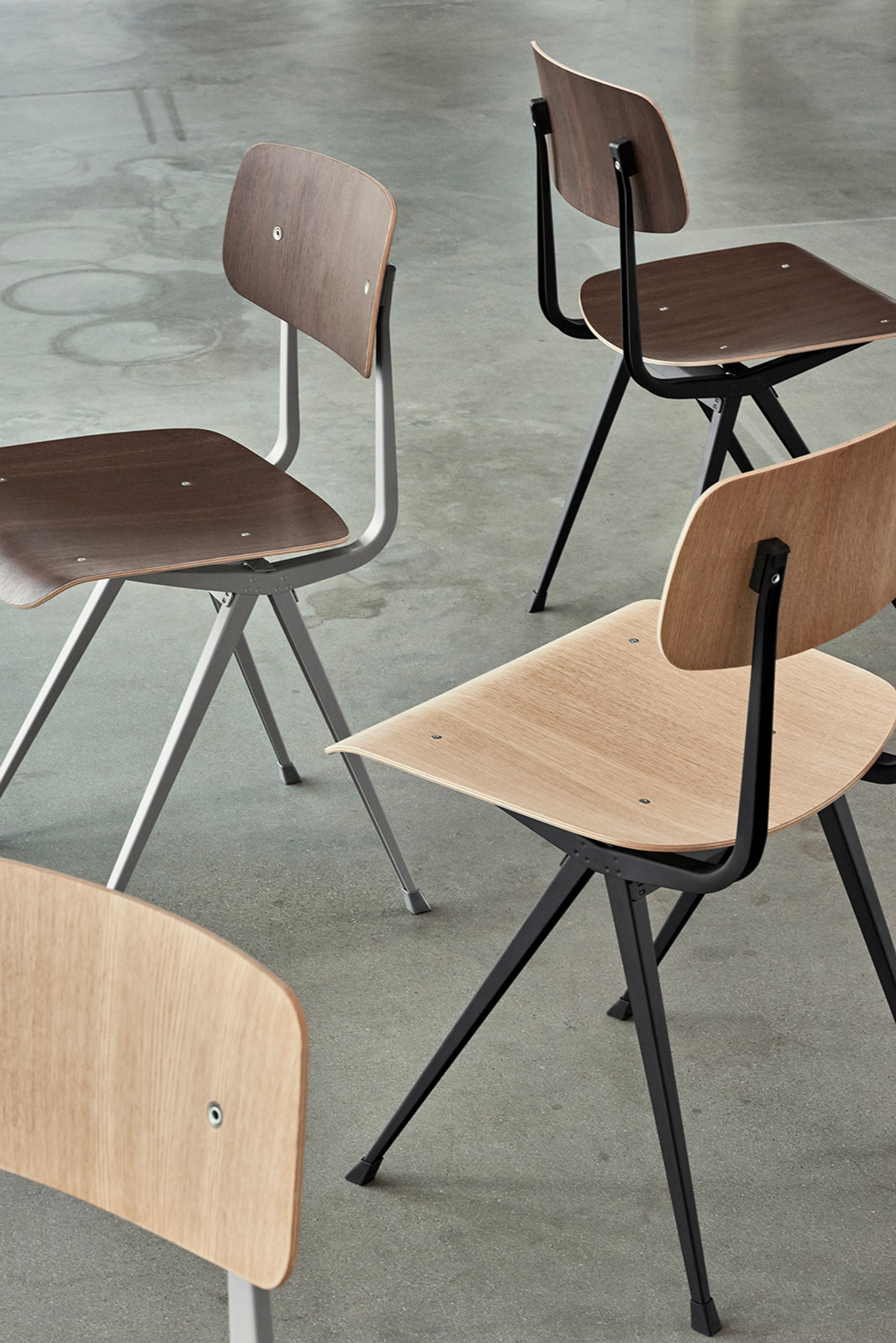 HAY - Esstischstuhl - Result Chair - Beige Water-Based Lacquered Oak / Beige