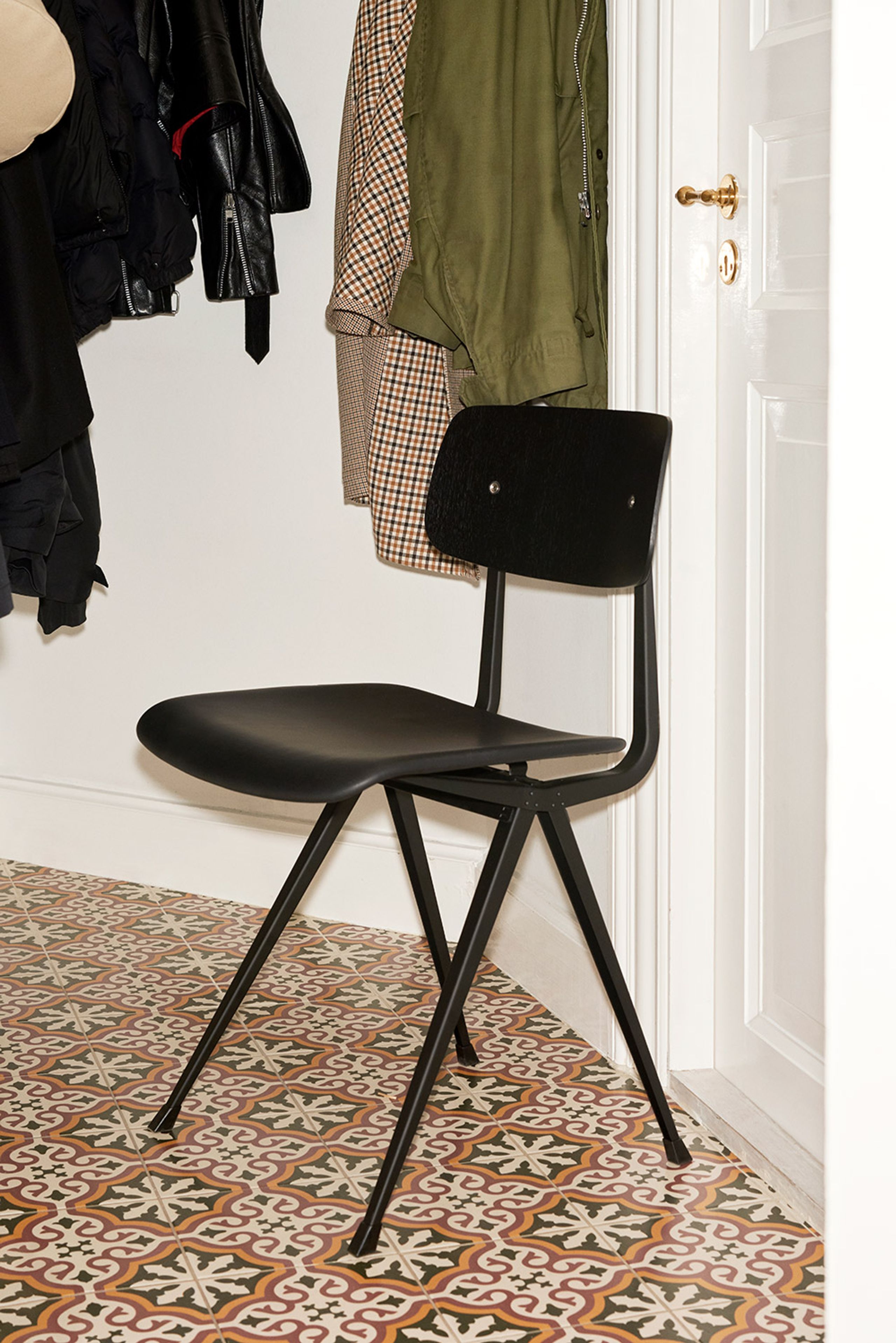 HAY - Esstischstuhl - Result Chair - Clear Water-Based Lacquered Oak / Beige