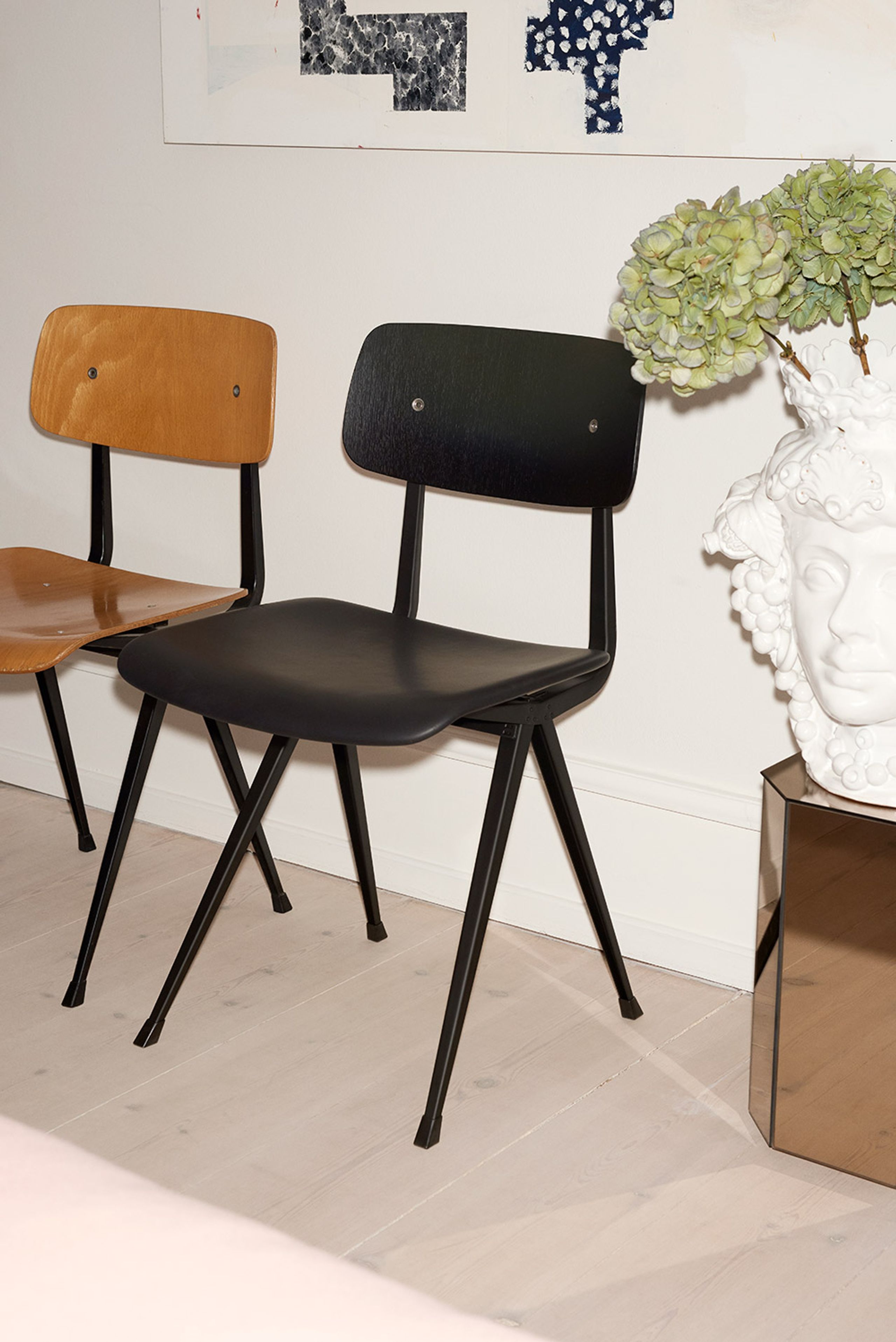 HAY - Esstischstuhl - Result Chair - Clear Water-Based Lacquered Oak / Beige