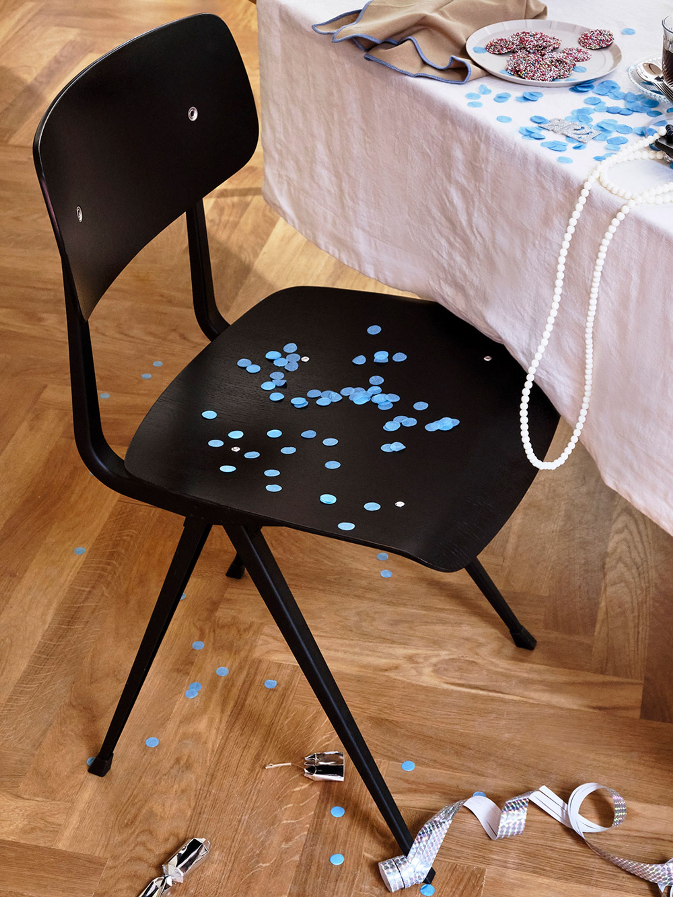 HAY - Esstischstuhl - Result Chair - Clear Water-Based Lacquered Oak / Black