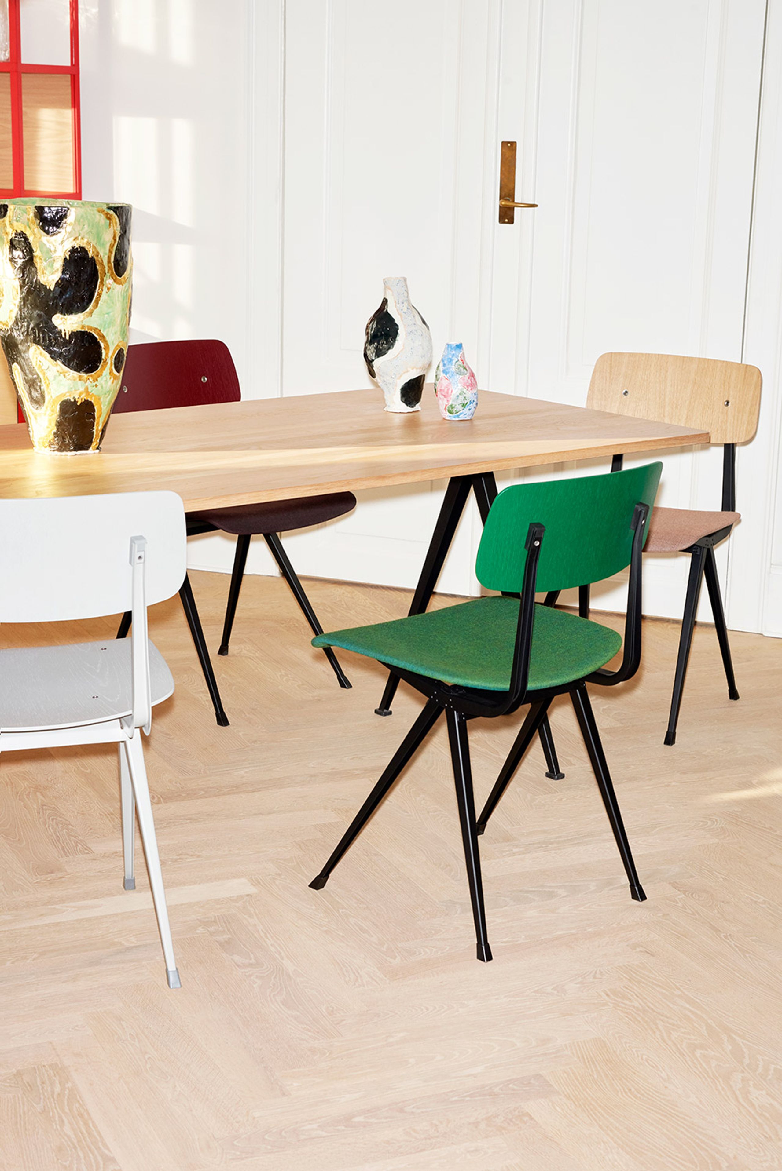 HAY - Esstischstuhl - Result Chair / Full Upholstery - Sense Black / Black