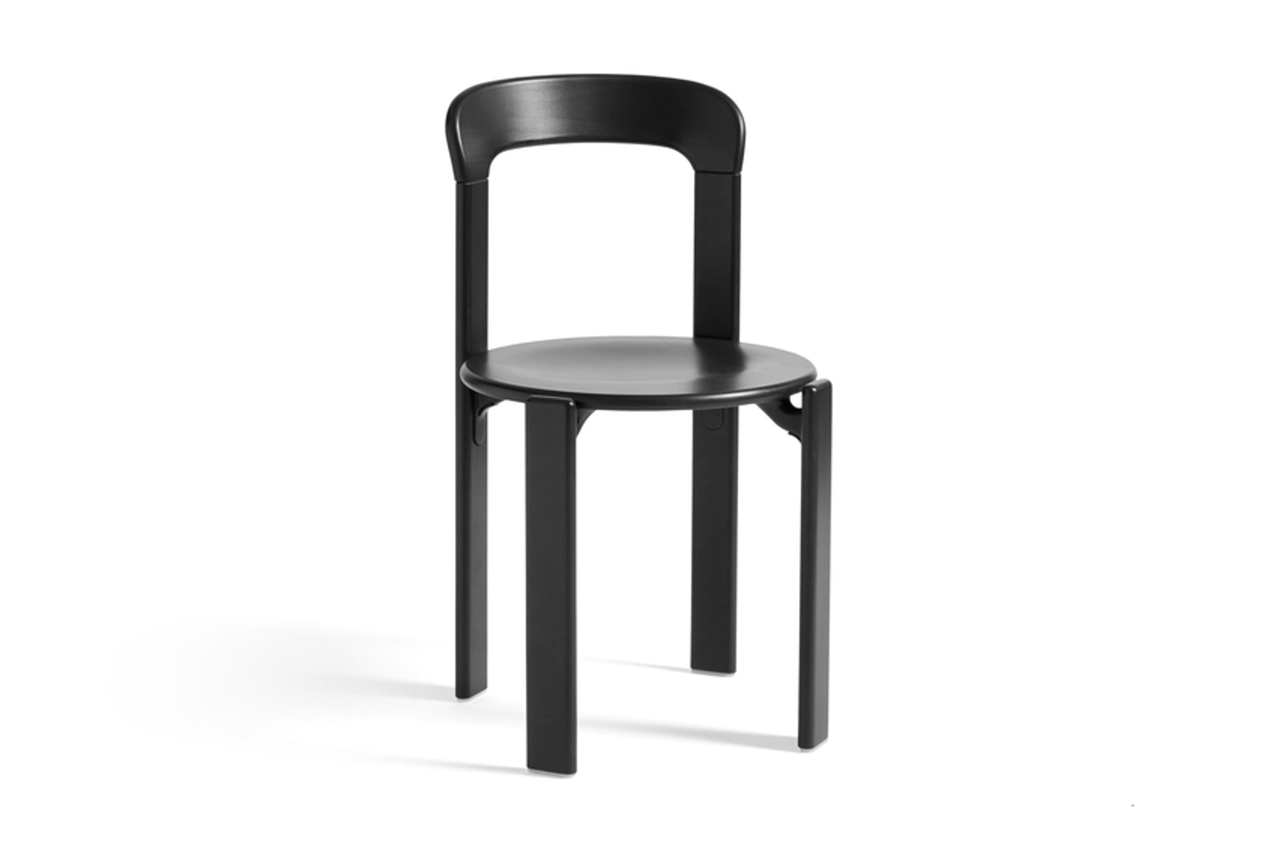 HAY - Matstol - Rey chair - Deep black / Beech lacquered deep black