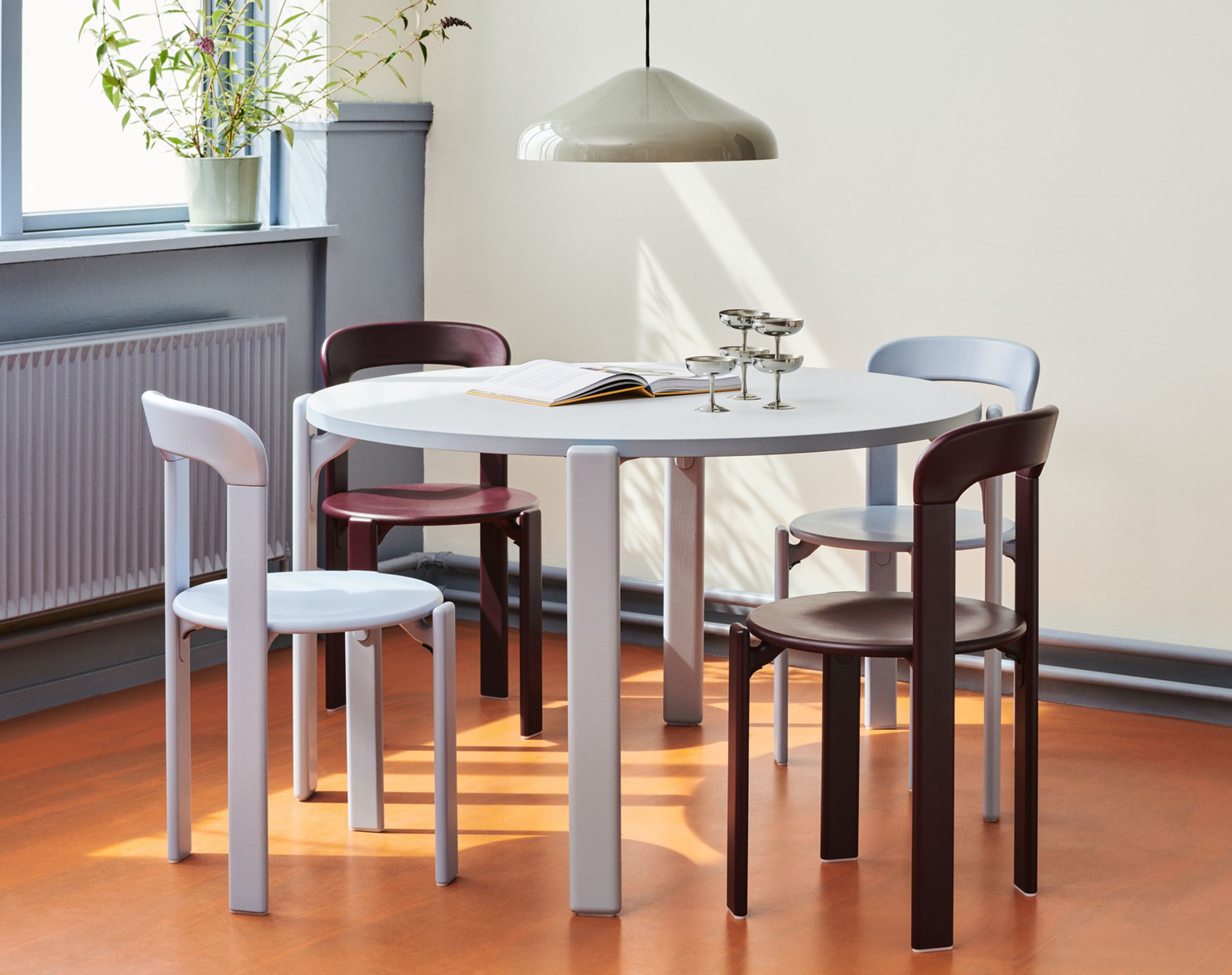 HAY - Silla de comedor - Rey chair - Soft mint / lacquered soft mint