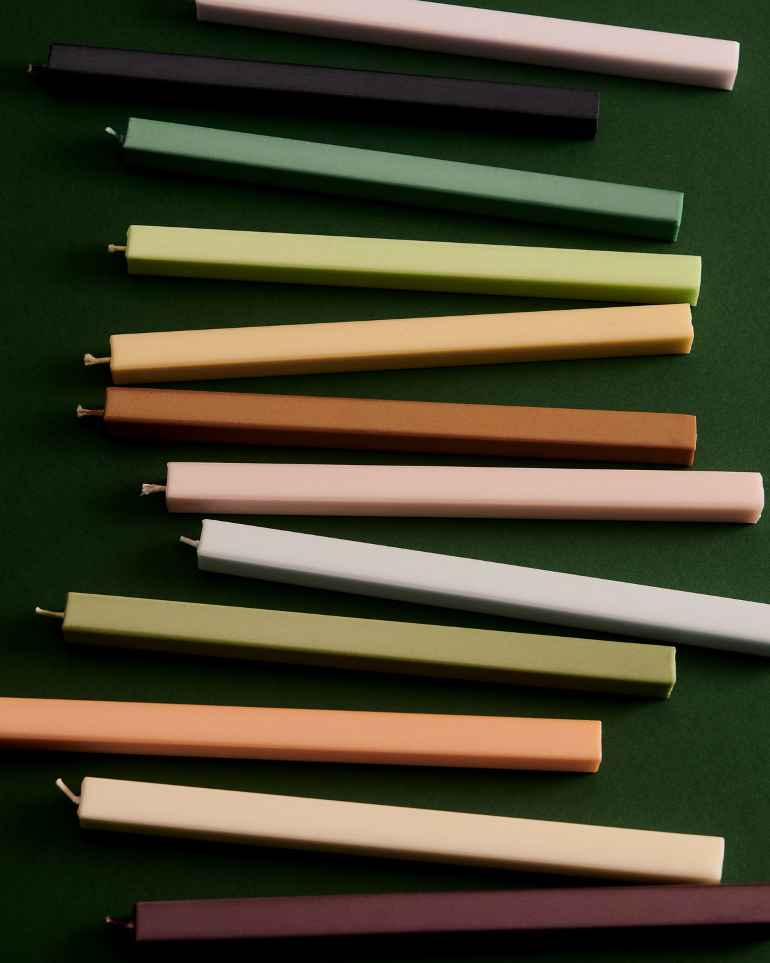 HAY - Candles - Square Candle - Emerald green