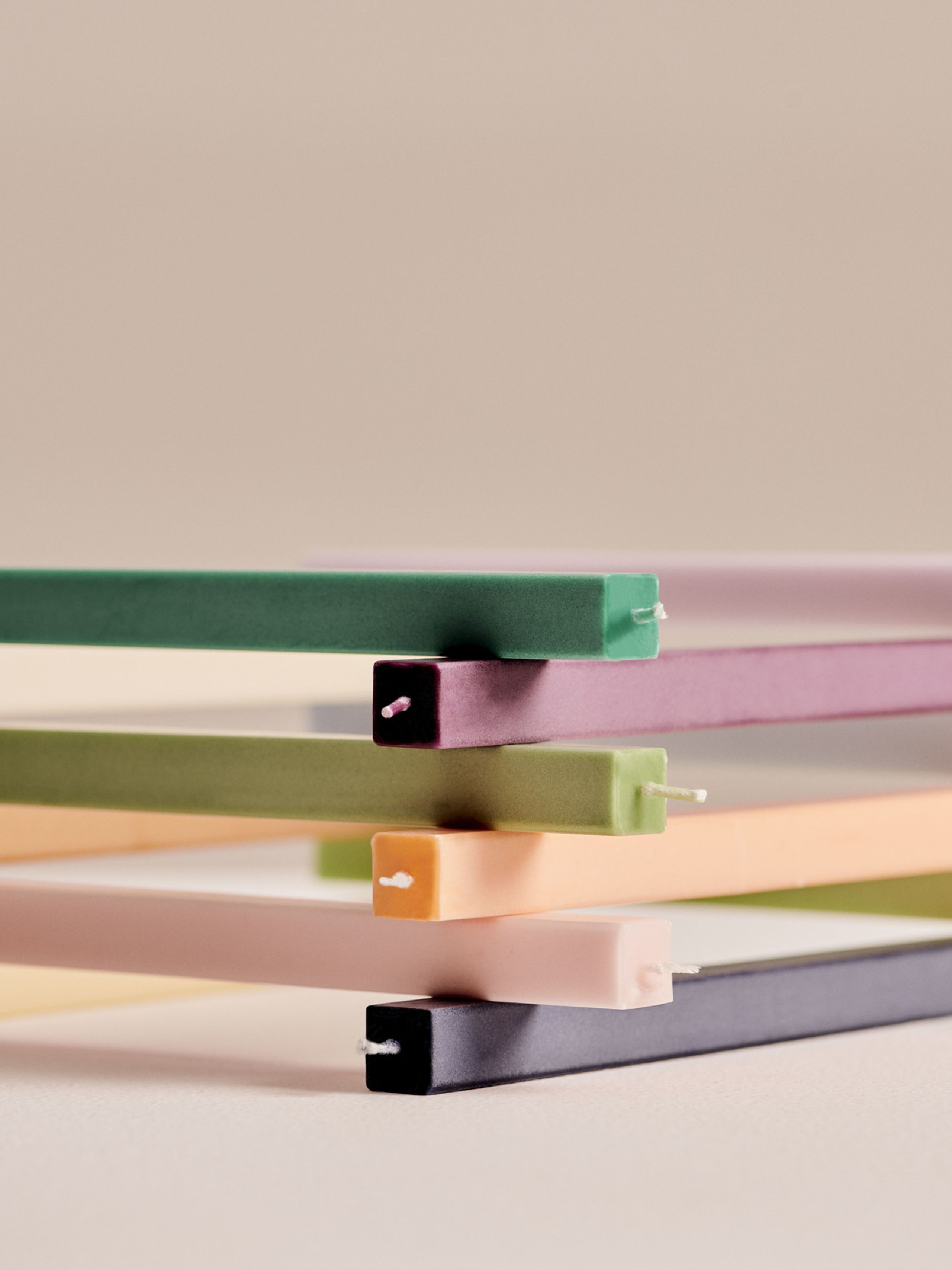 HAY - Candles - Square Candle - Emerald green