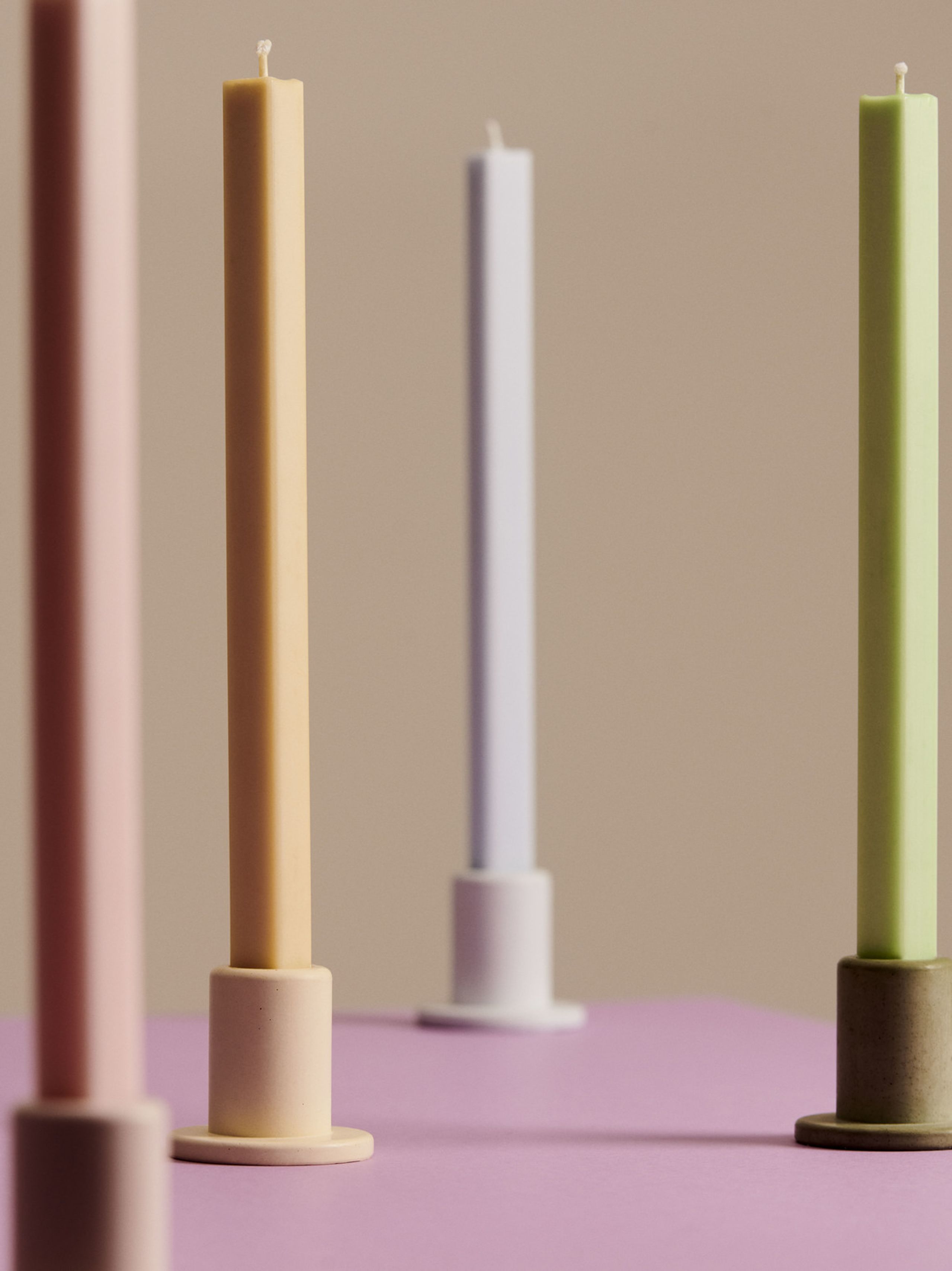 HAY - Stearinlys - Square Candle - Fresh Set of 4