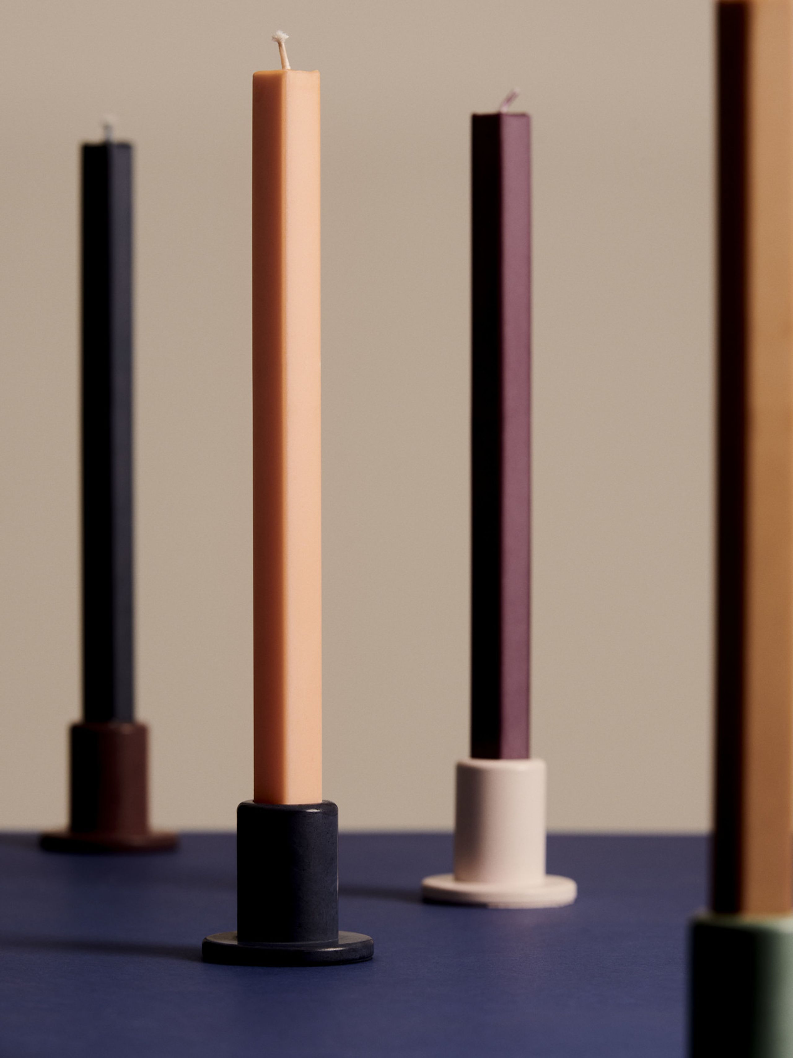 HAY - Stearinlys - Square Candle - Nougat