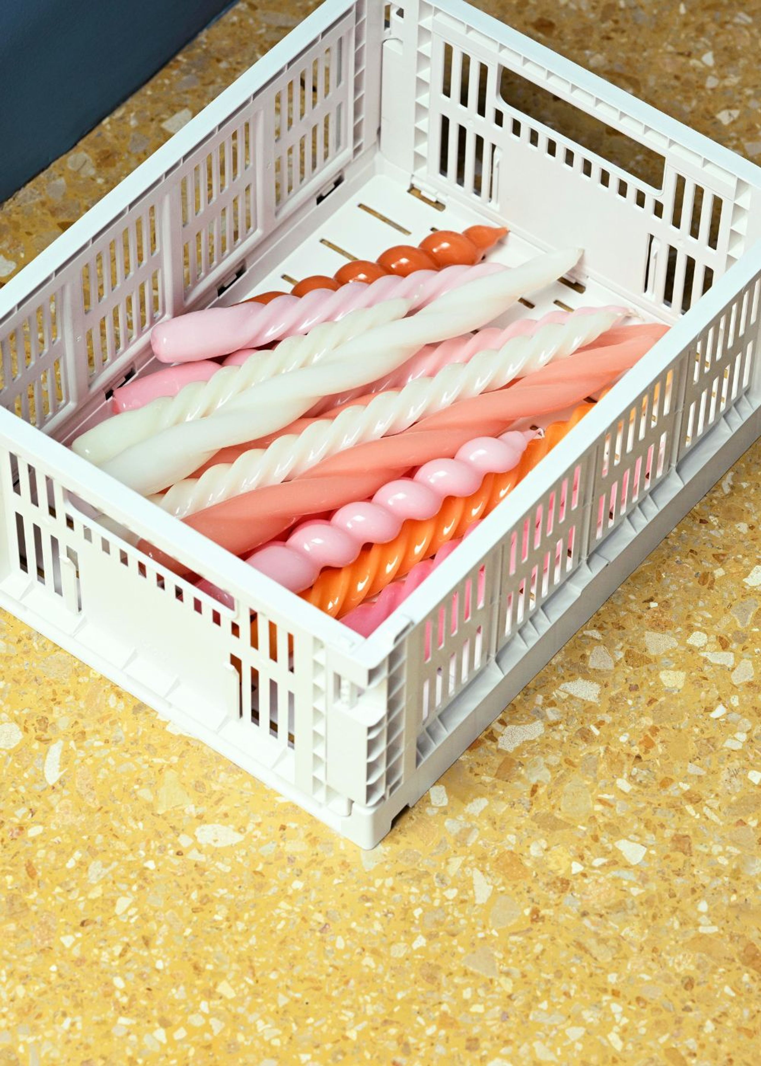 HAY - Velas - Long Mix Candles - Set of 6 - Dark Peach / Dark Rose / L. Rose