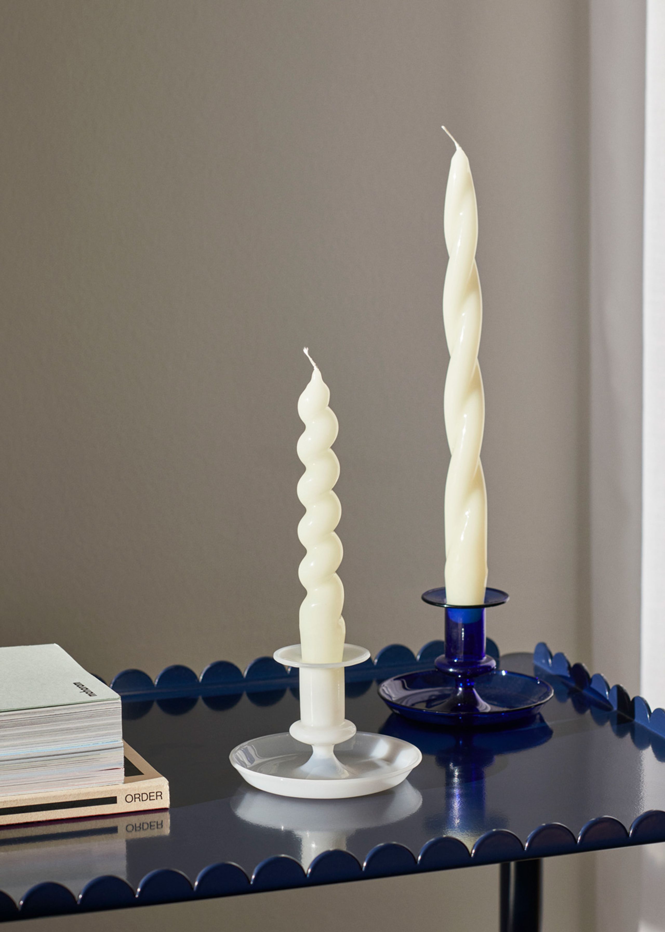 HAY - Candles - Spiral Candles / Bundle - Set of 6 - Light Blue / Mint / Green