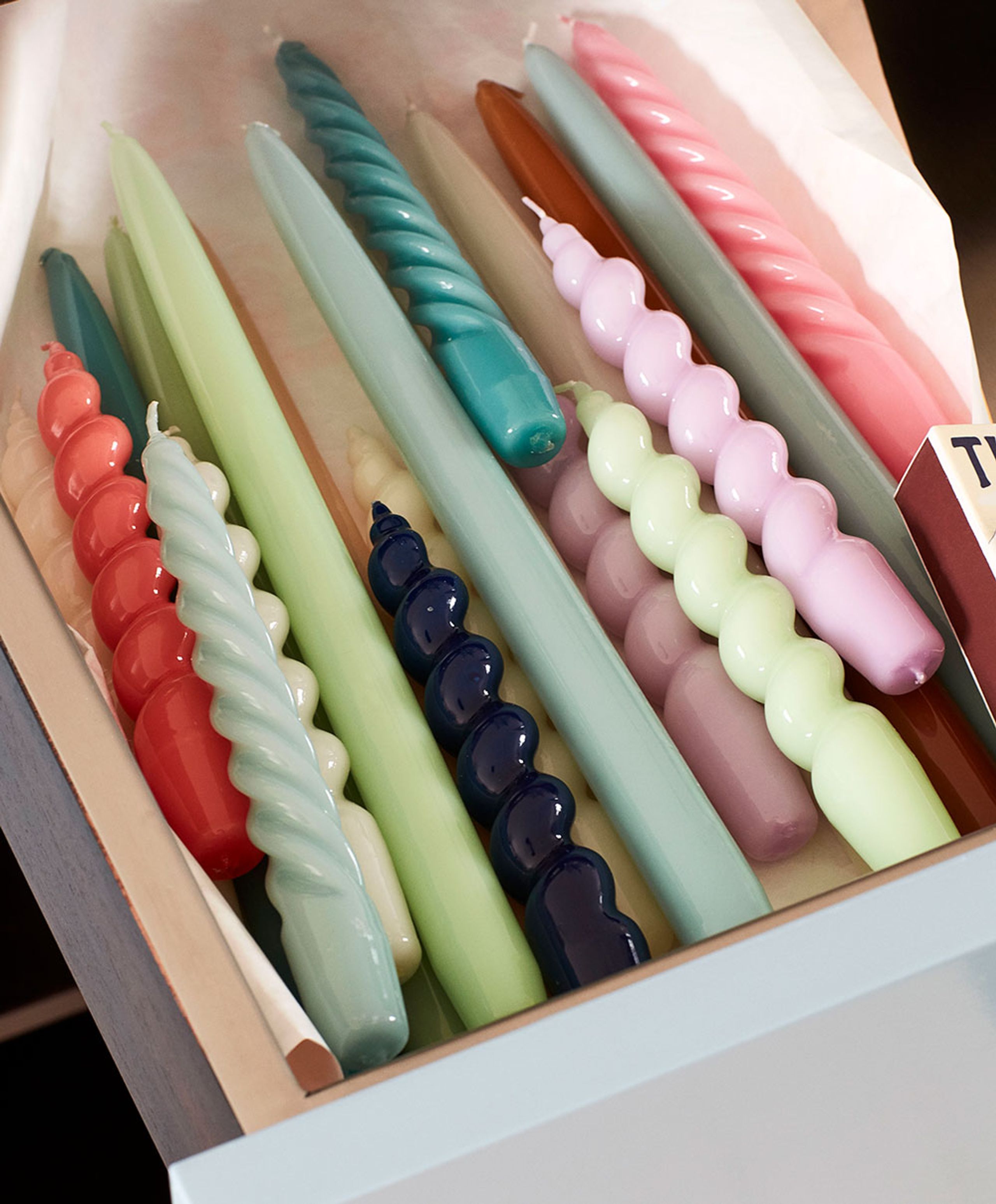 HAY - Stearinlys - Twist Candles Long / Single - Lilac