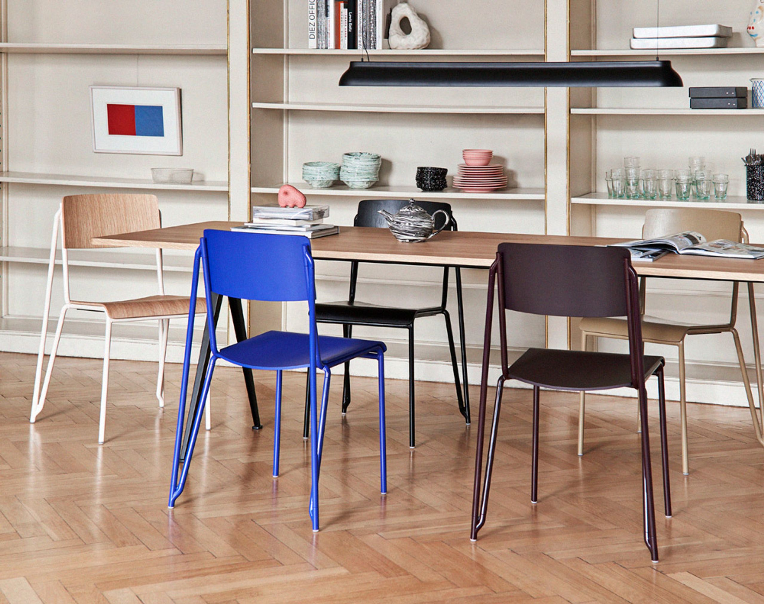 HAY - Chaise - Petit Standard - Black Stained Oak / Black Steel