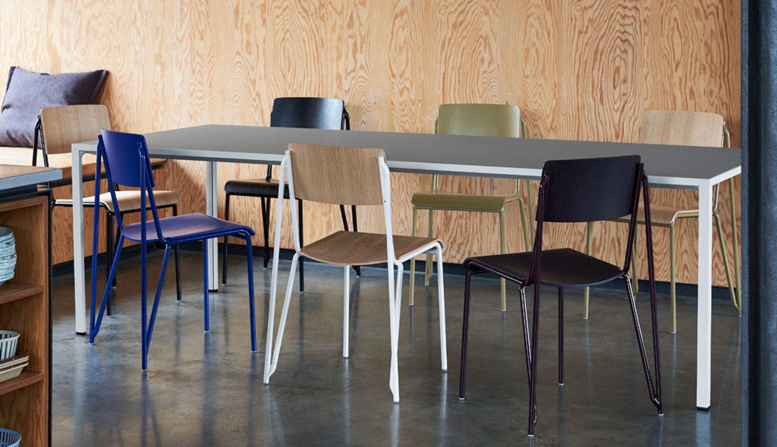 HAY - Chair - Petit Standard - Matt Lacquered Oak / Black Steel