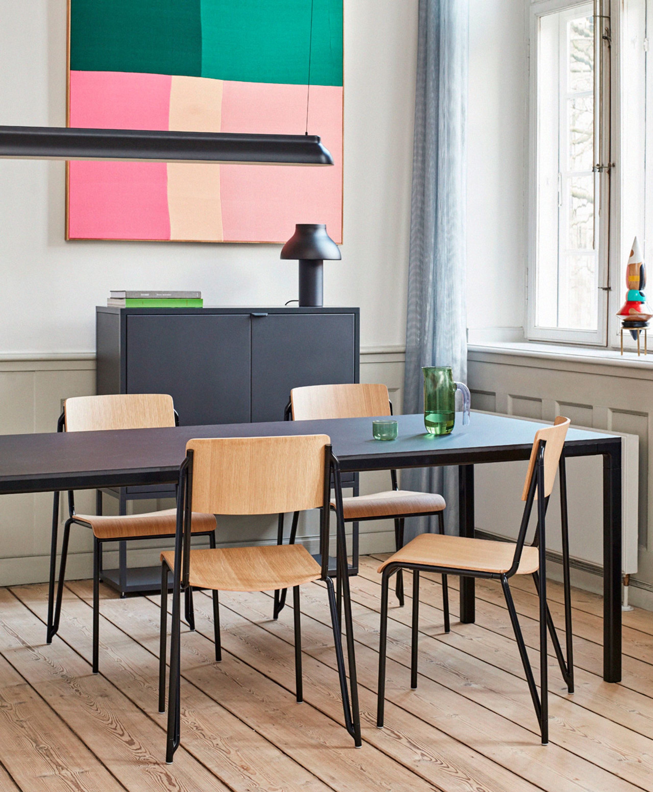 HAY - Chair - Petit Standard - Matt Lacquered Oak / Black Steel