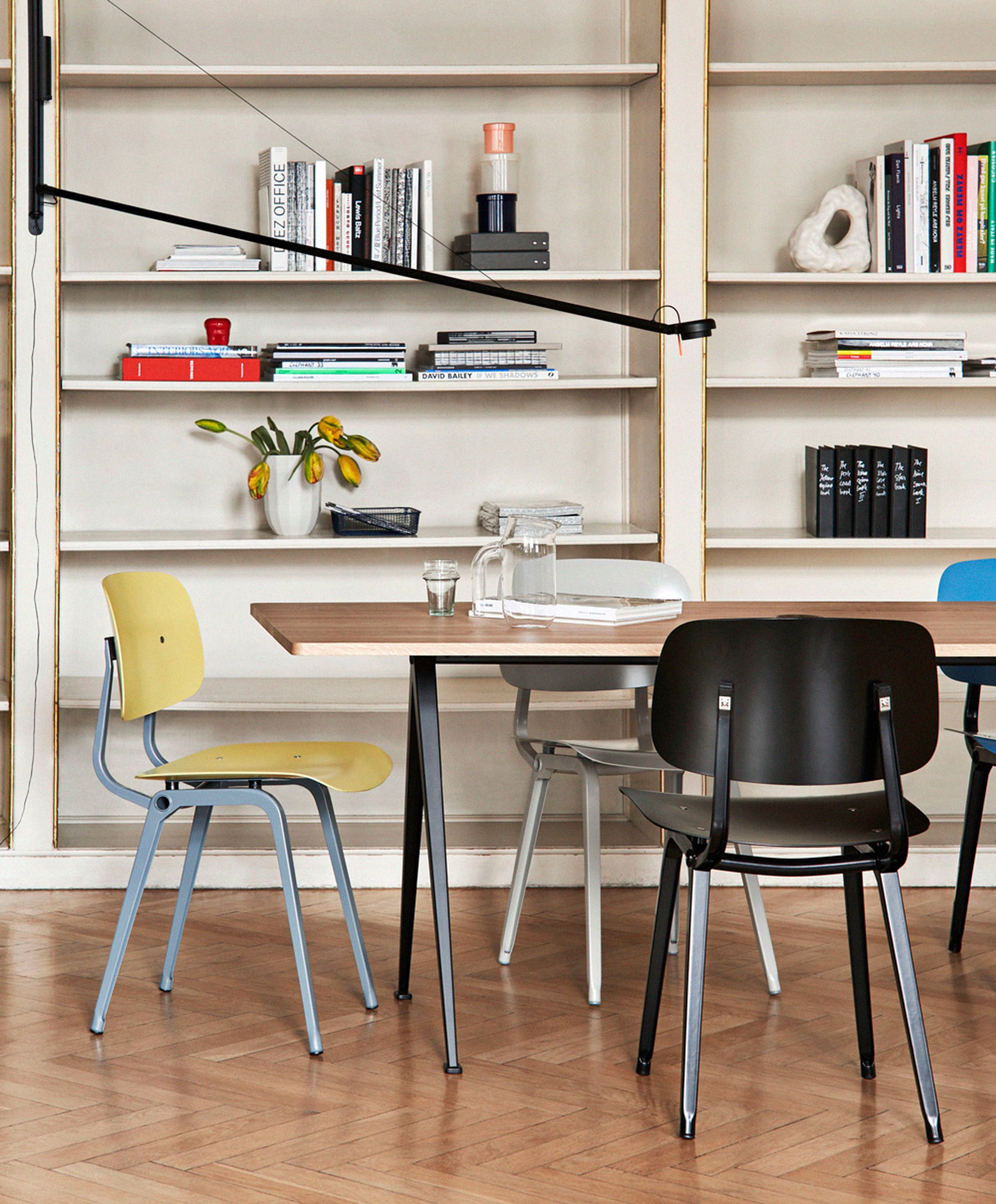 HAY - Chair - Revolt - Black Steel / Azure Blue