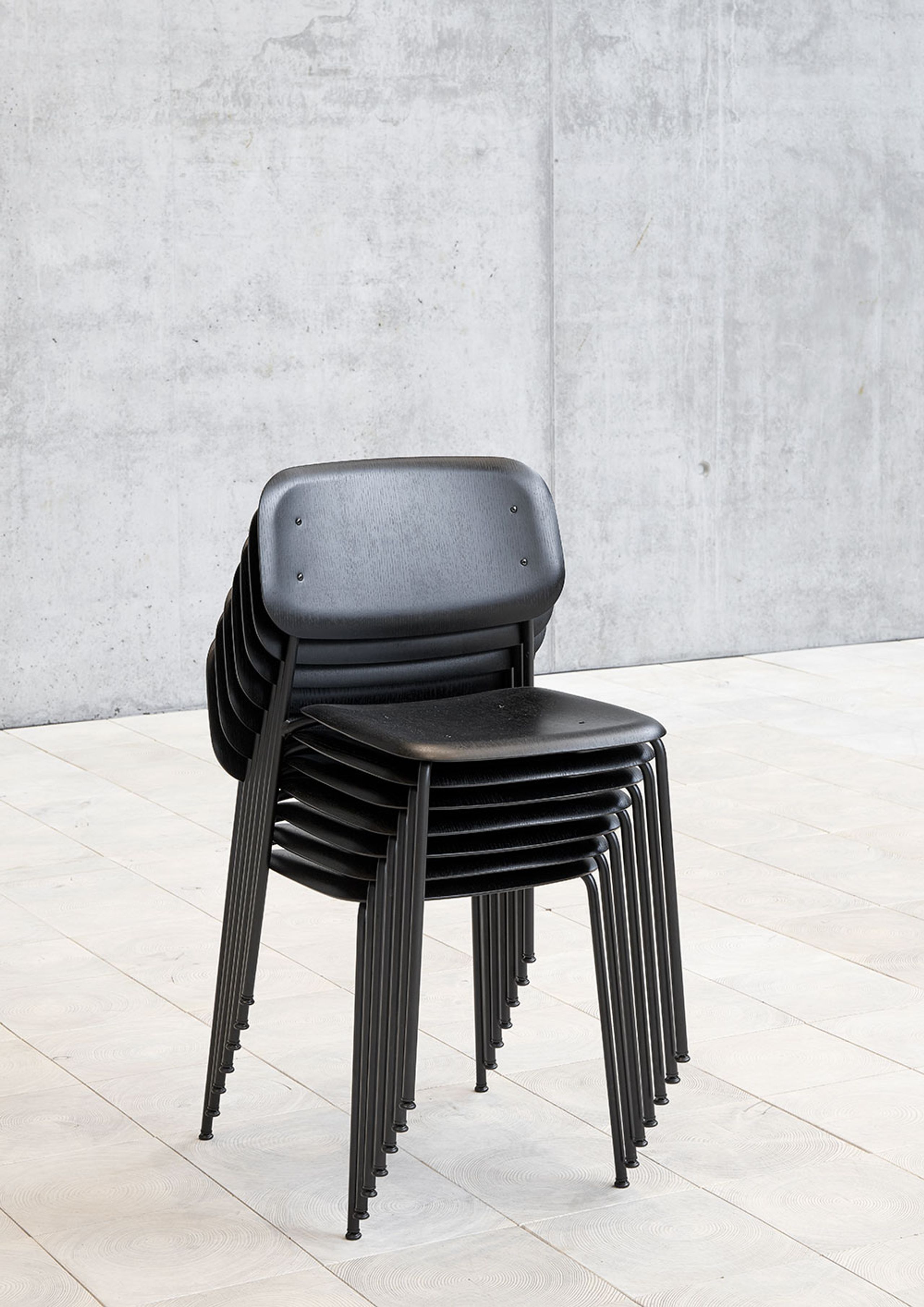 HAY - Stol - Soft Edge 10 - Black/Black Steel