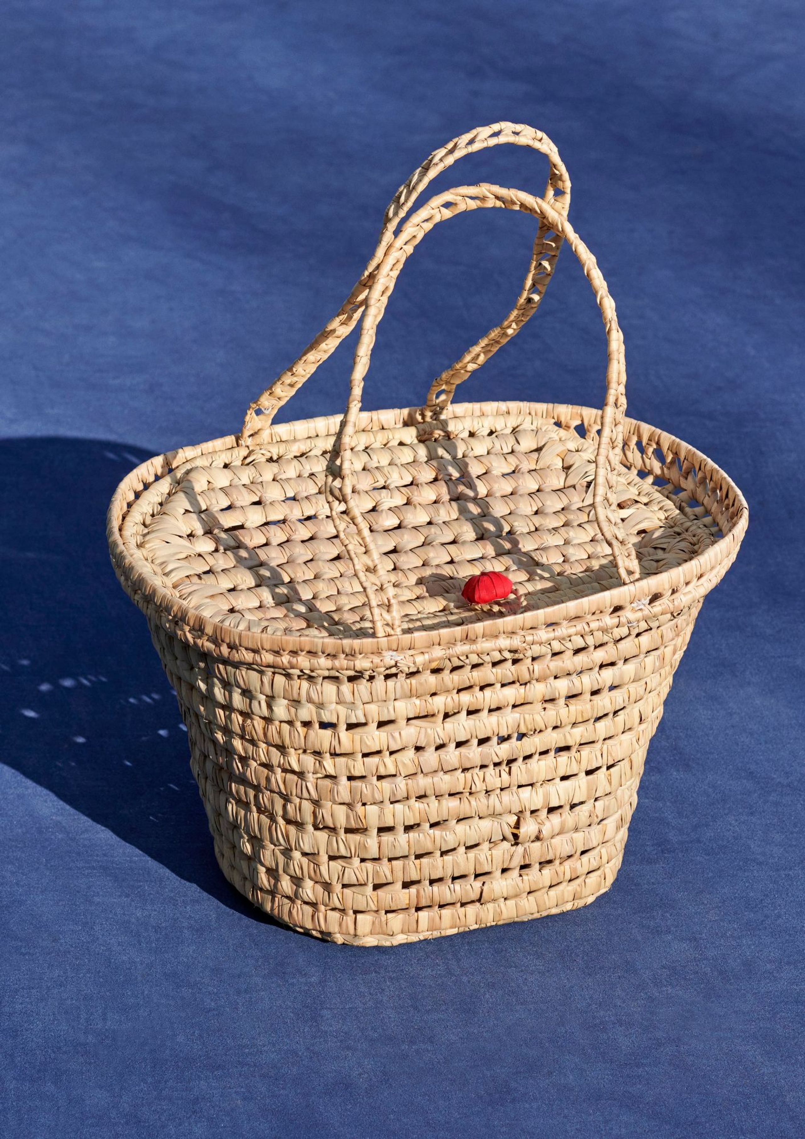 HAY - Bag - Sobremesa Market Basket - NATURAL. RED