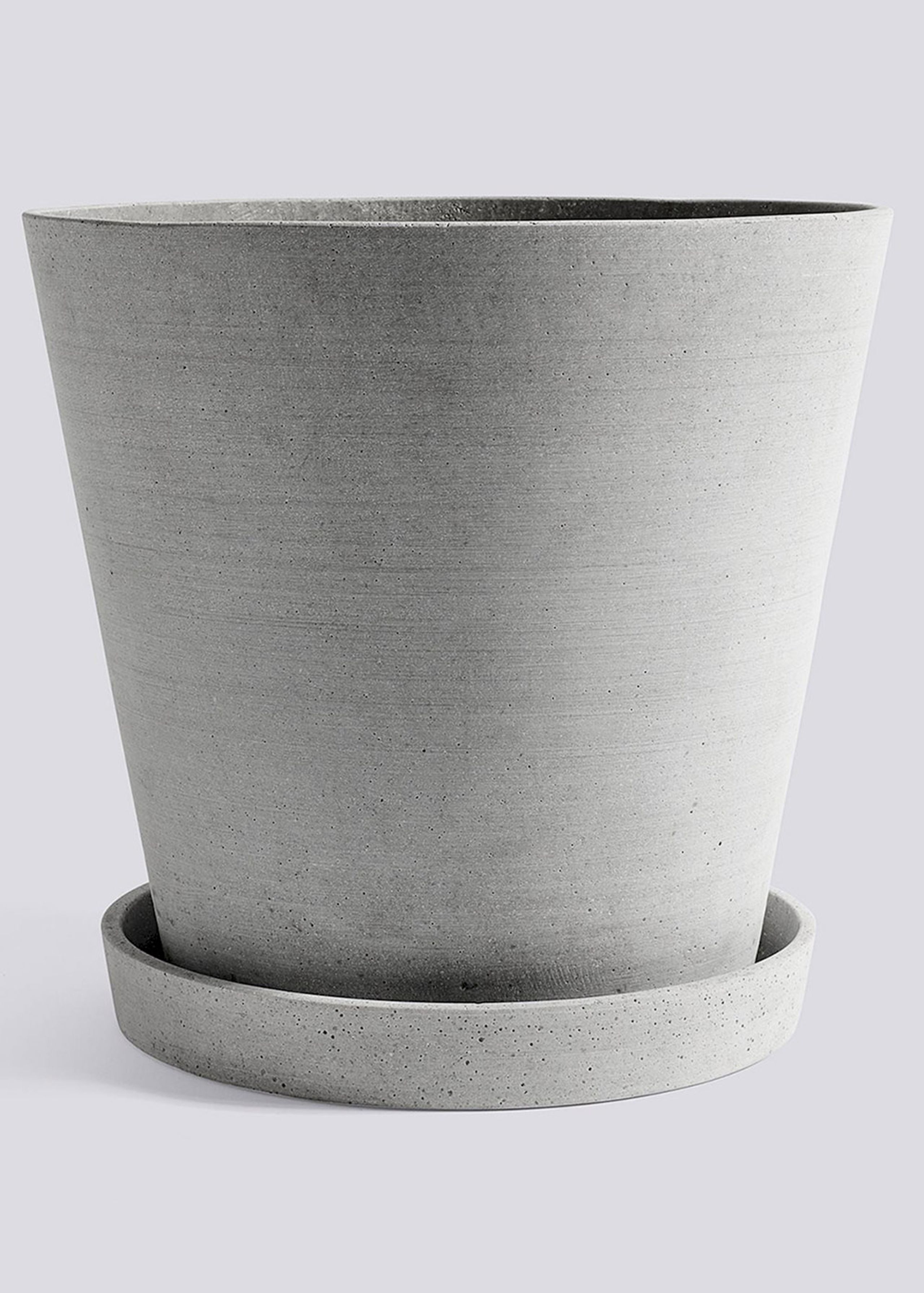HAY - Urtepotte - Flowerpot with saucer - Grå - XXXL