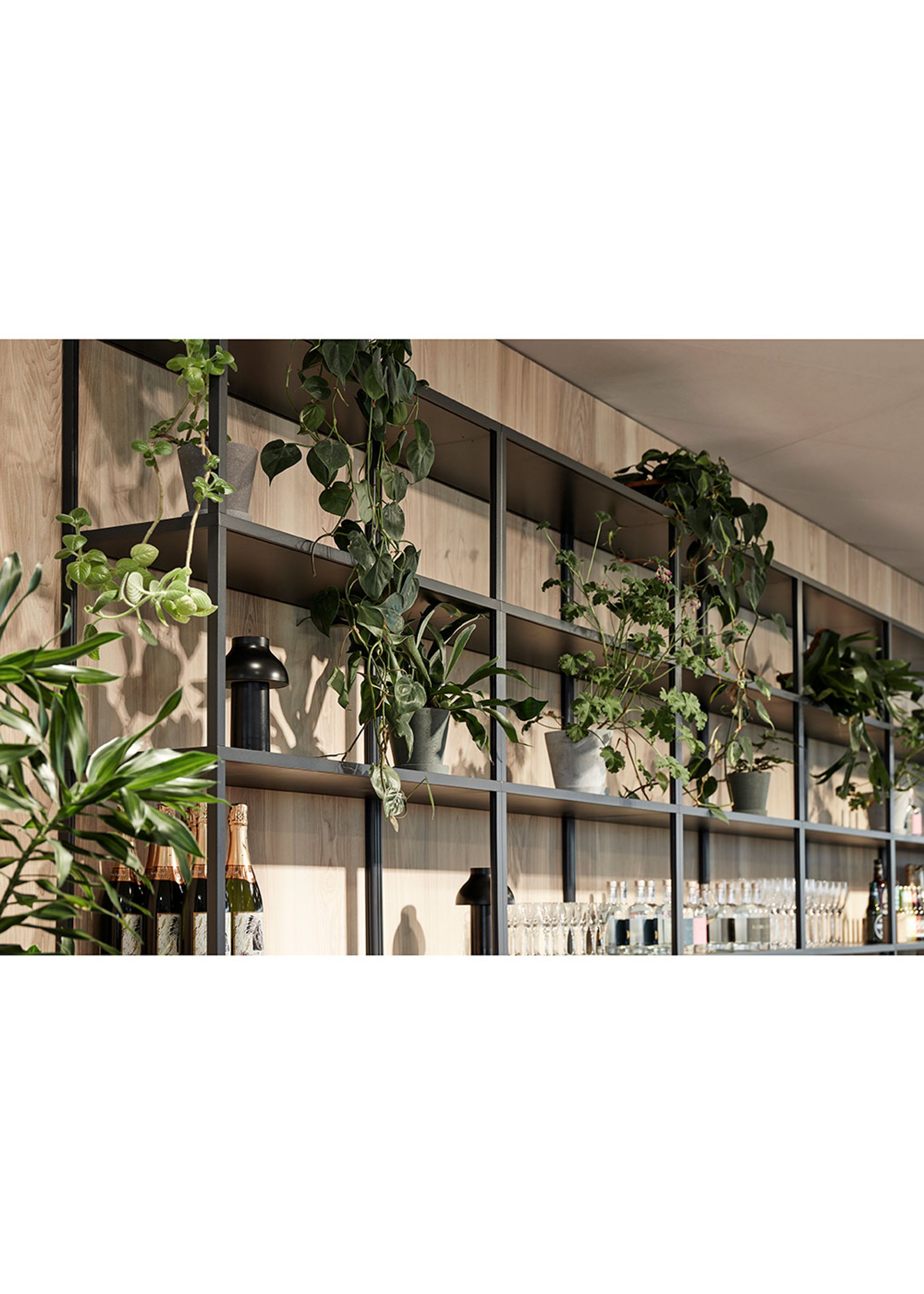 HAY - Flowerpot - Flowerpot with saucer - Black - S