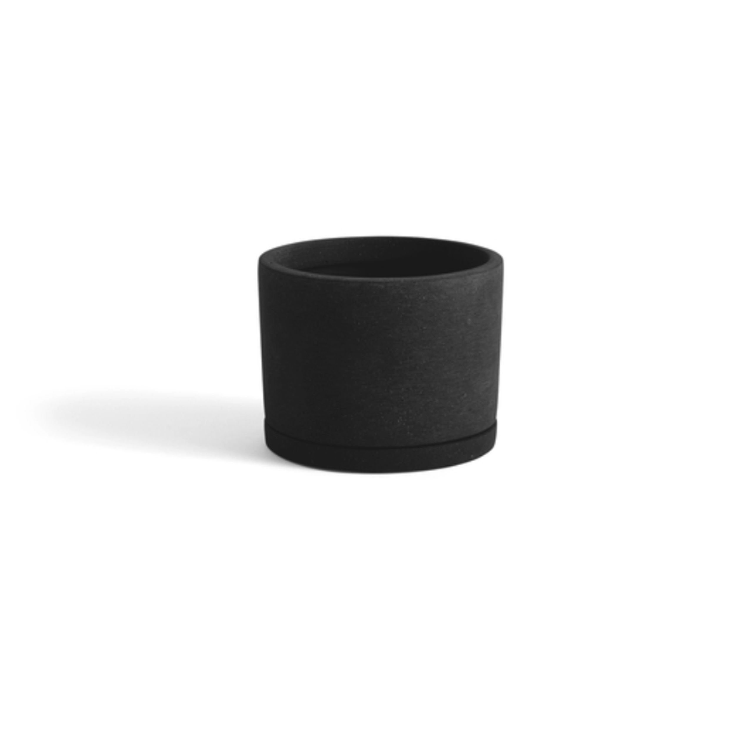 HAY - Flowerpot - Plant Pot with Saucer - Black L