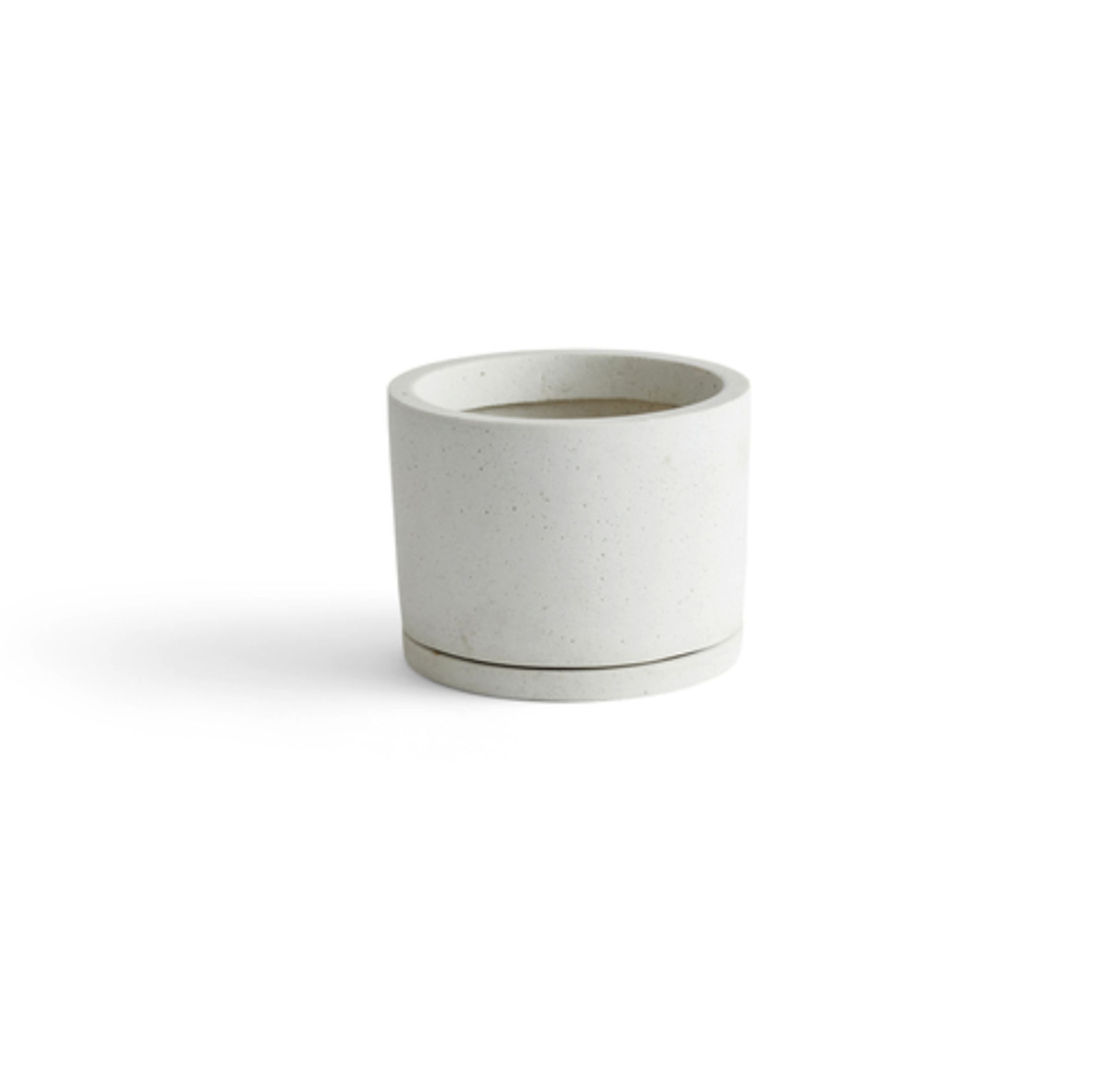 HAY - Flowerpot - Plant Pot with Saucer - White L