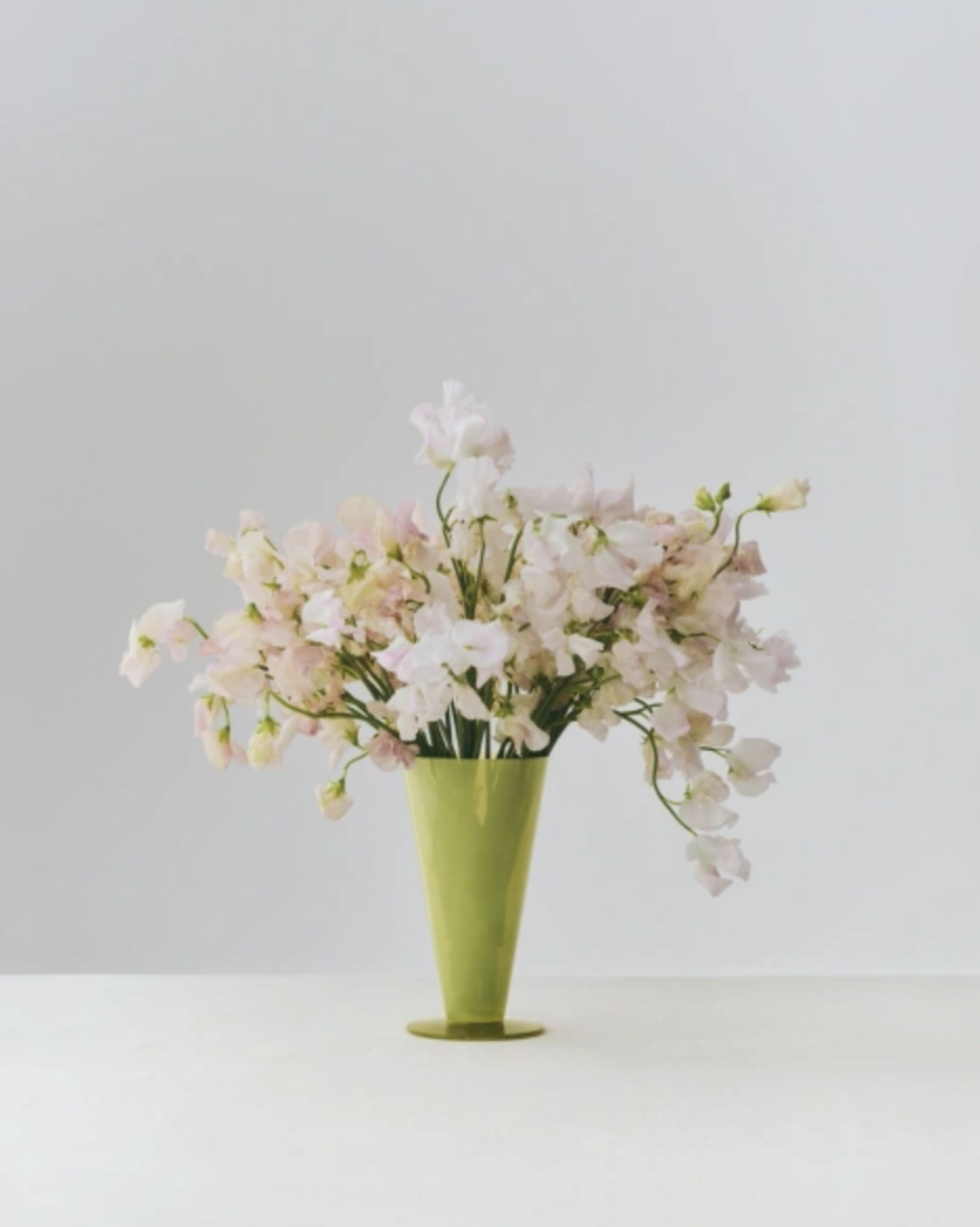 HAY - Vase - Conical Vase - Large - Yellow and lime green