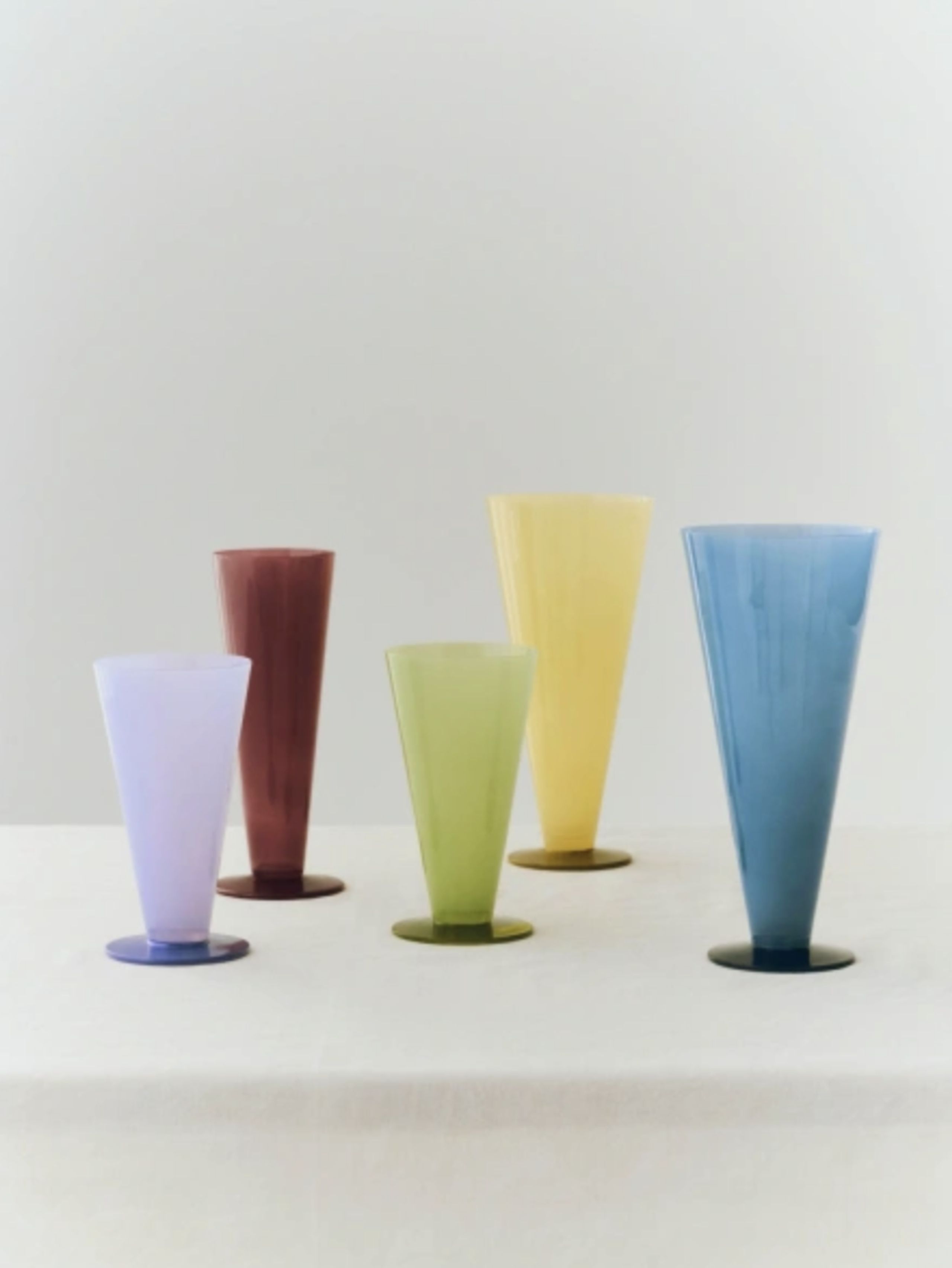 HAY - Vase - Conical Vase - Large - Yellow and lime green