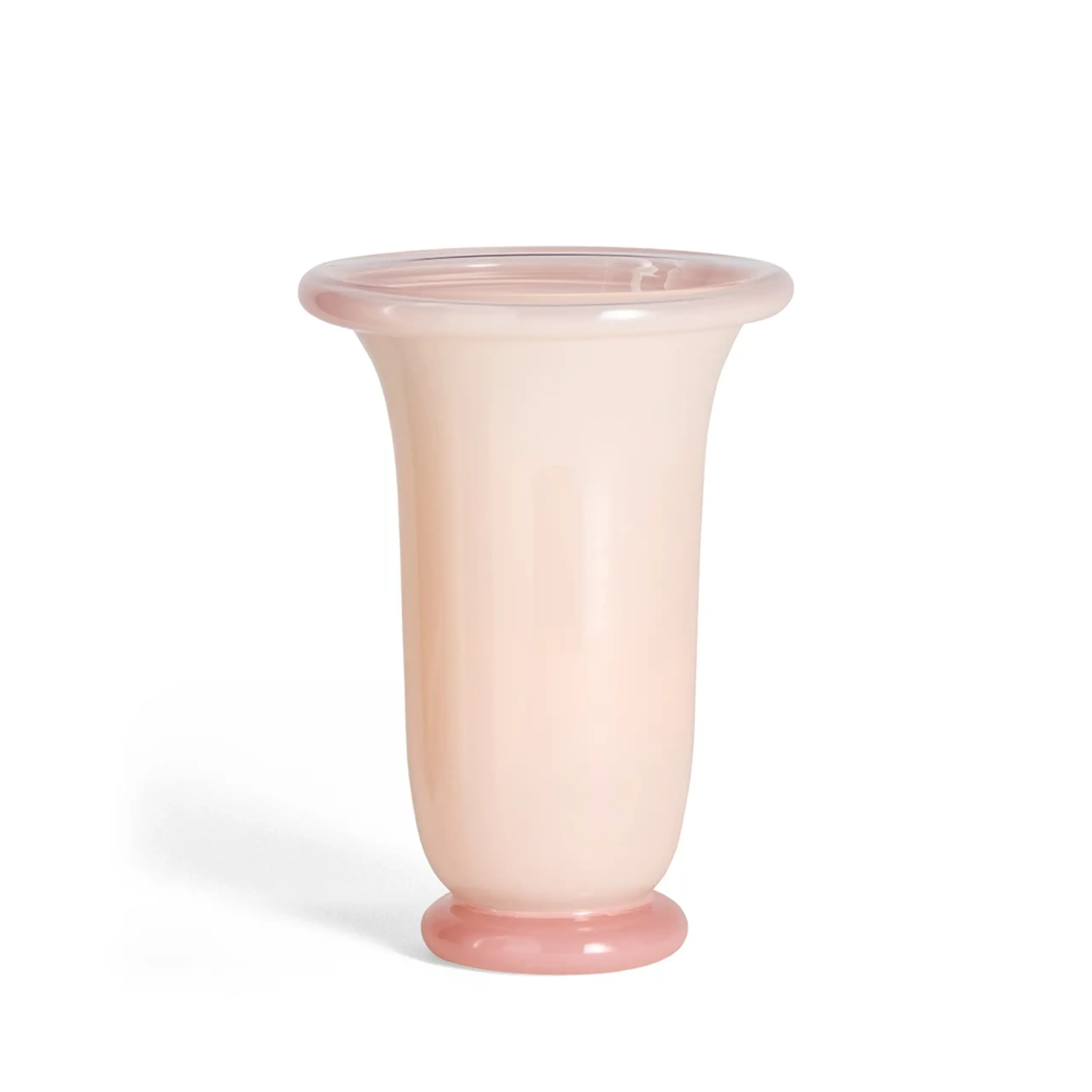 HAY - Vaso - Empire Vase - Medium - Light pink with pink base
