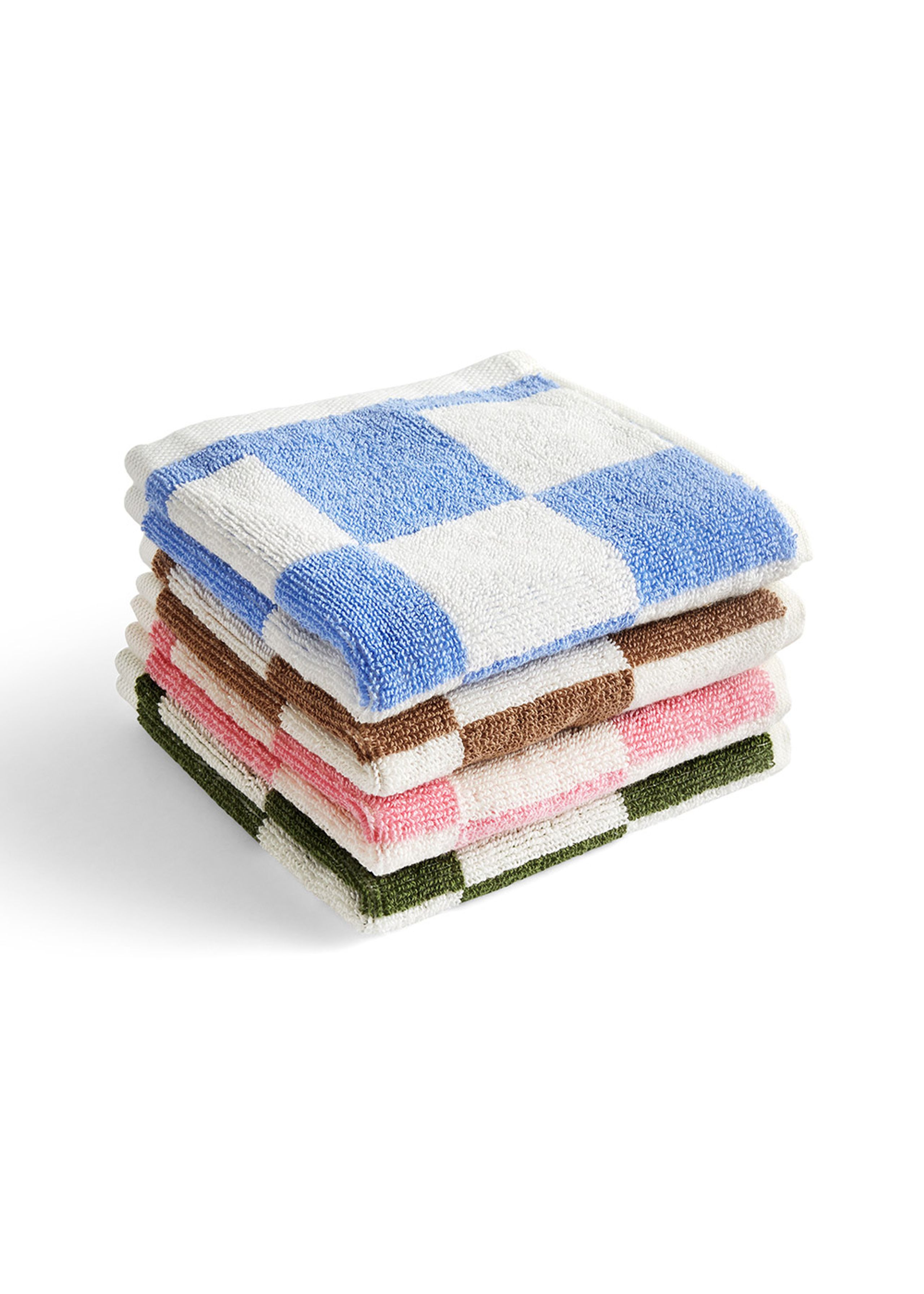 HAY - Vaskeklud - Check Wash Cloth - Matcha