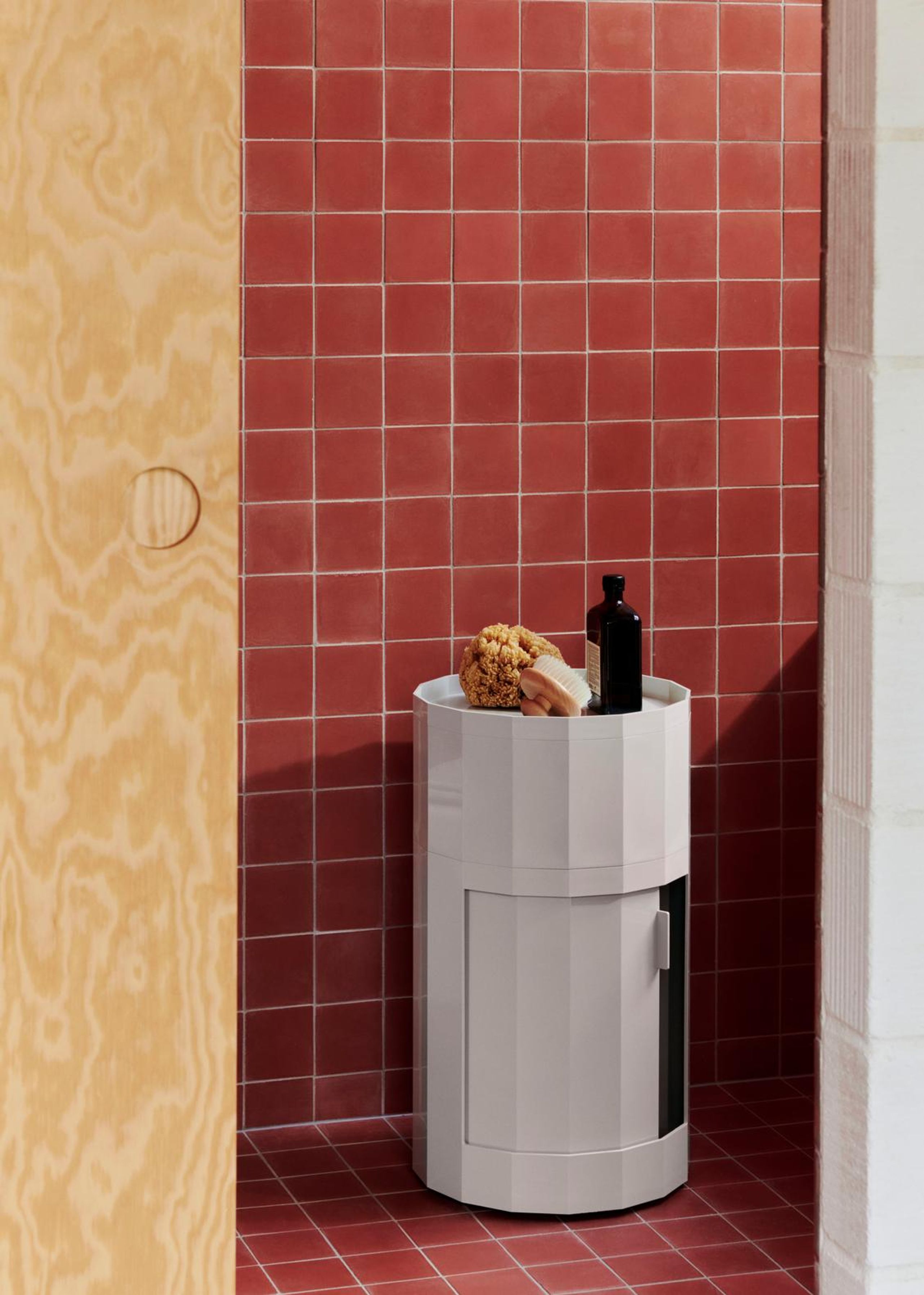 HAY - Washcloth - Facet Cabinet Low - Eggshell