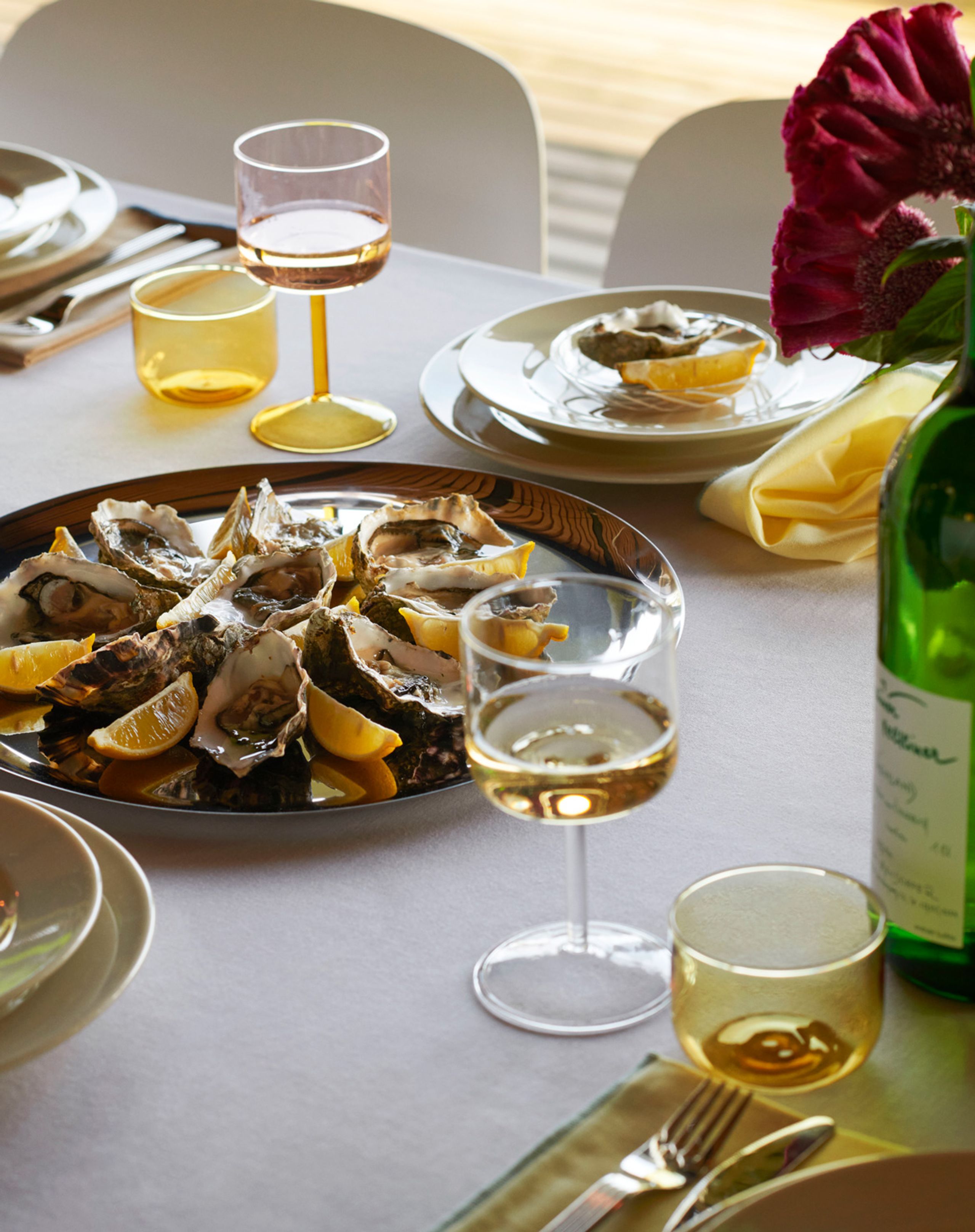 HAY - Verre à vin - Tint Wine Glass - Blue & Clear - Set of 2