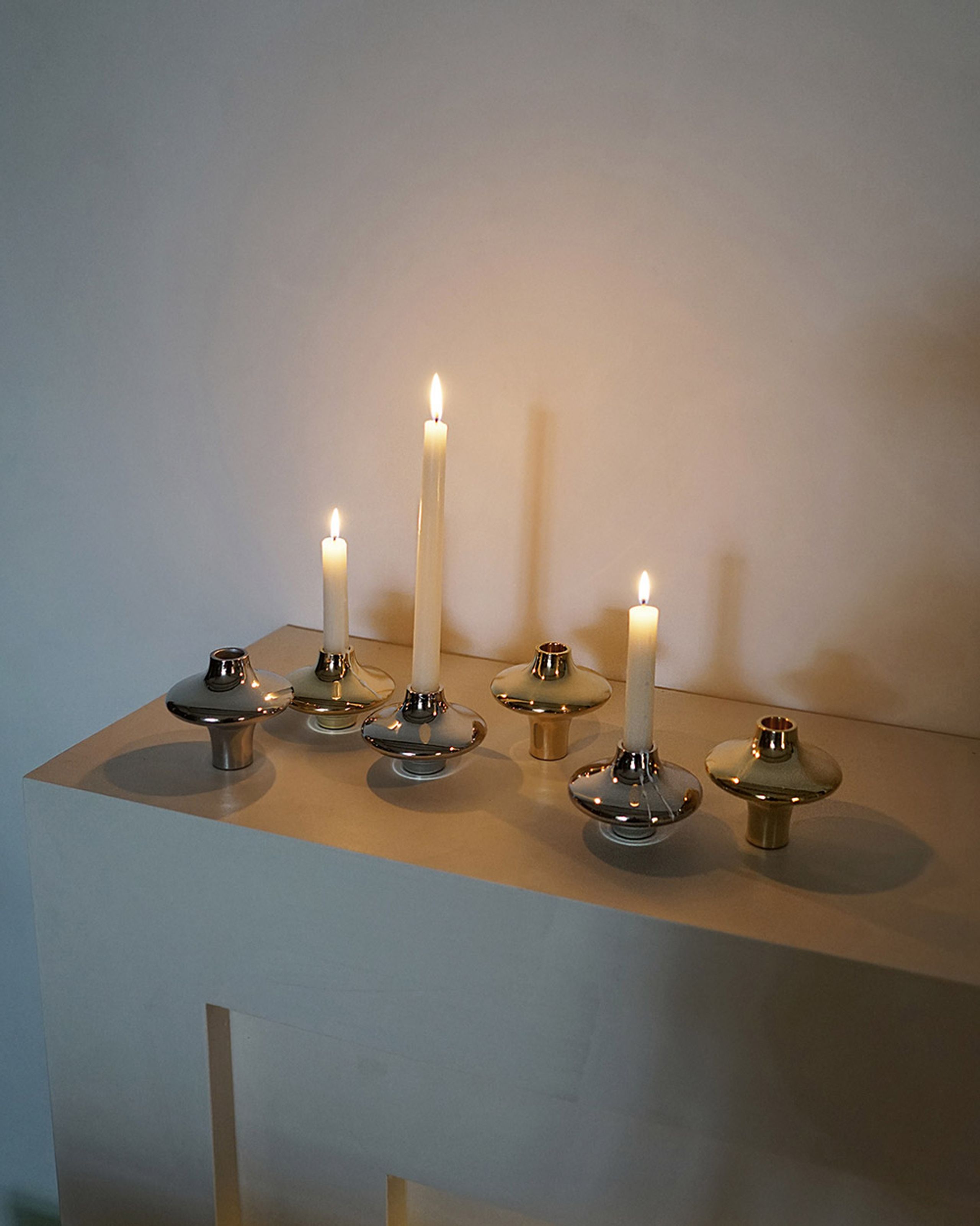 Hein Studio - Porte-lumière - Doublet Candleholder - Gold No.1