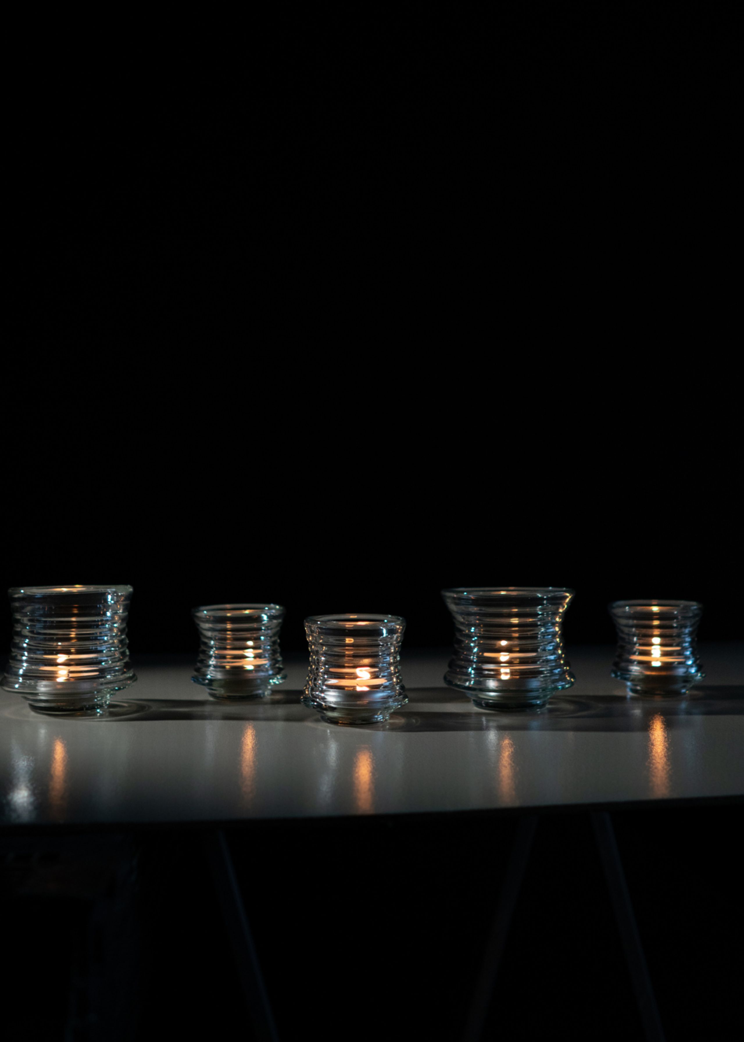 Hein Studio - Lysestage - Kyoto candleholder - Clear - Small