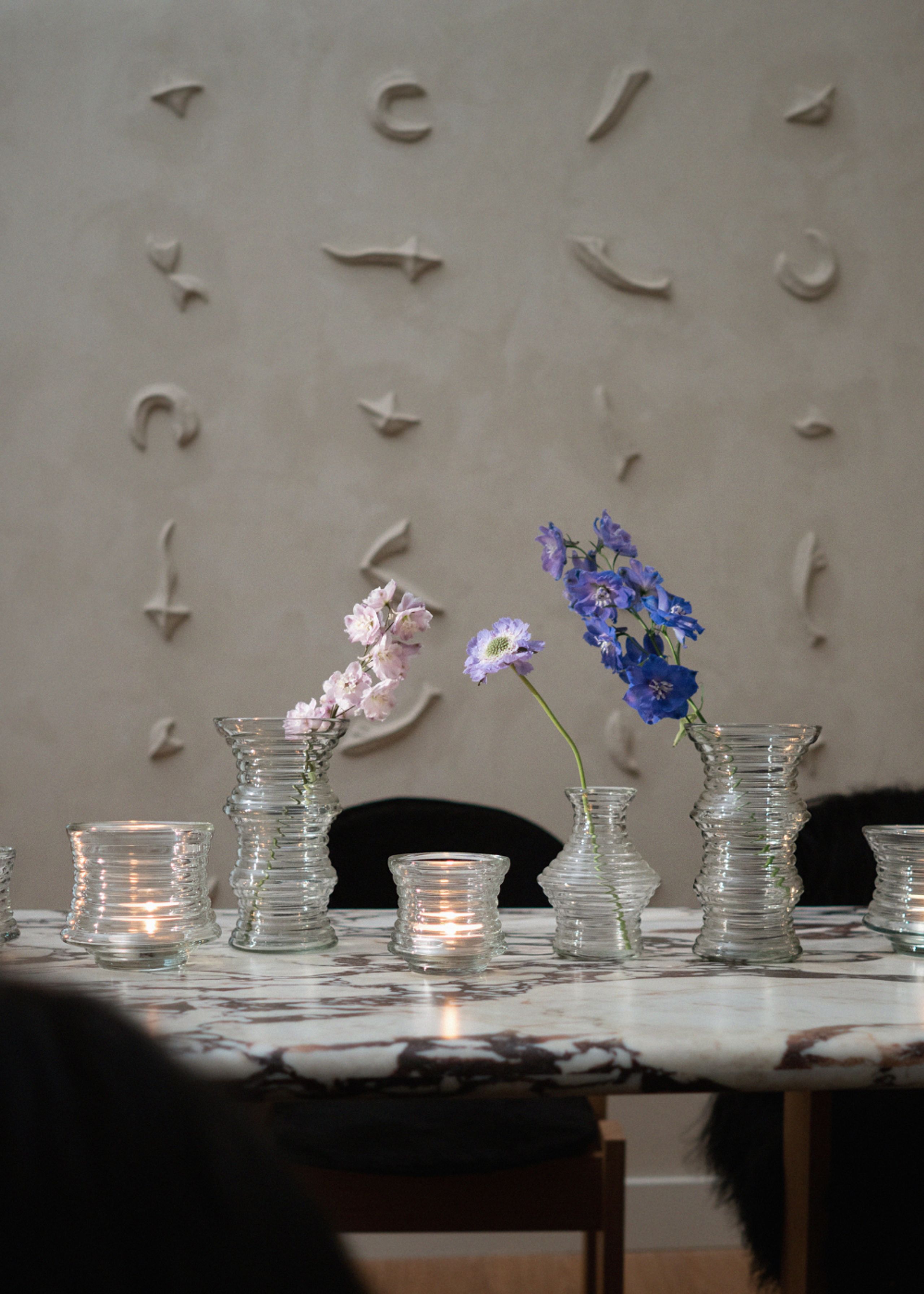 Hein Studio - Lysestage - Kyoto candleholder - Clear - Small