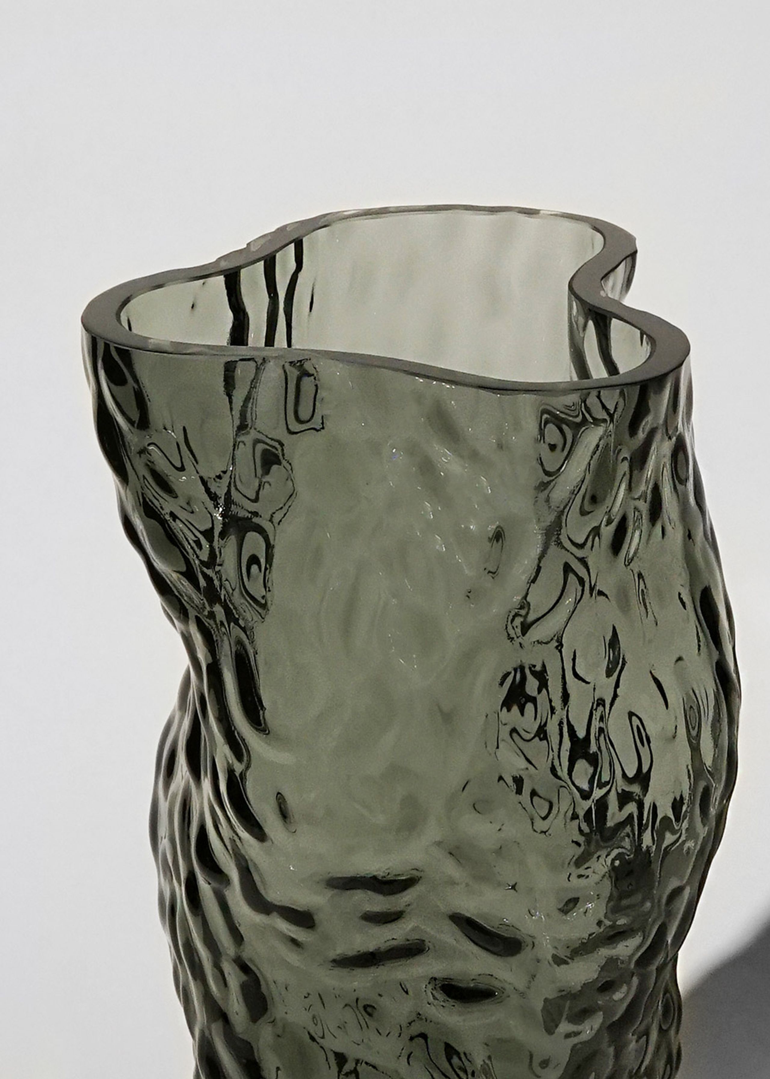 Hein Studio - Vase - Ostrea Rock Glass Vase - Midnight Blue