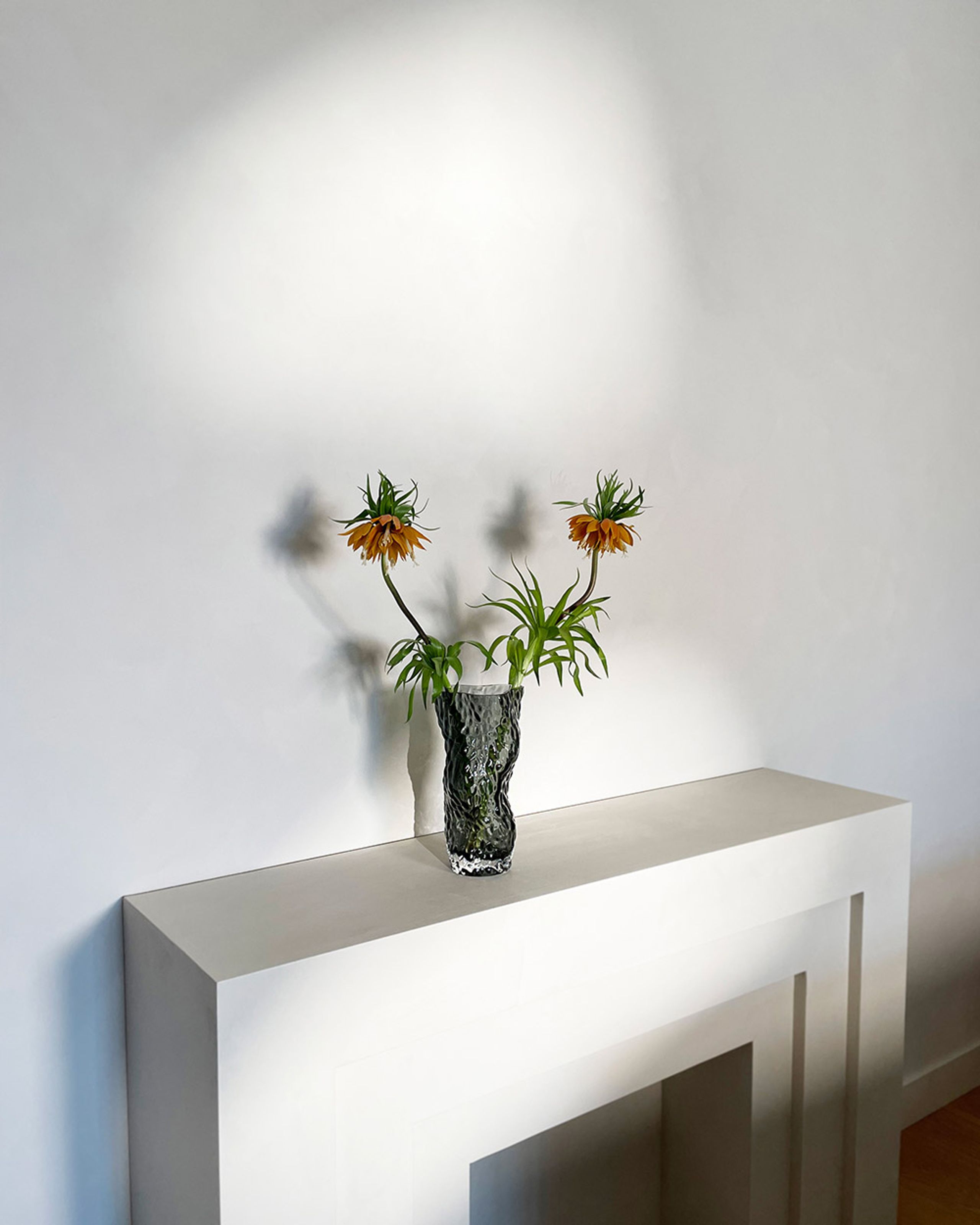 Hein Studio - Vase - Ostrea Rock Glass Vase - Midnight Blue