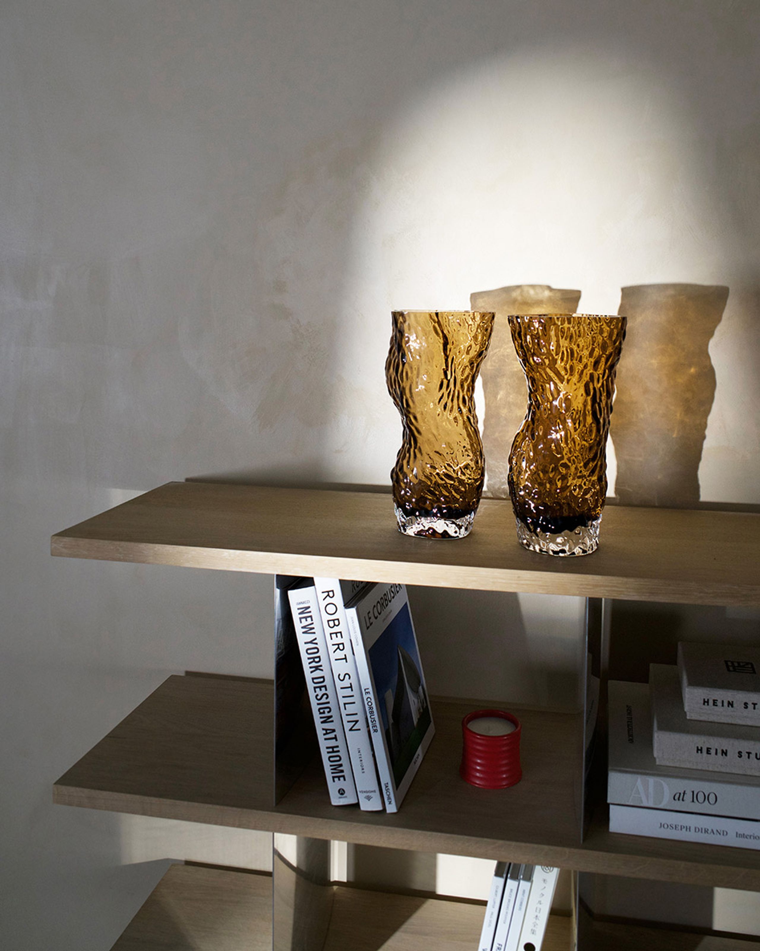 Hein Studio - Vas - Ostrea Rock Glass Vase - Smoke