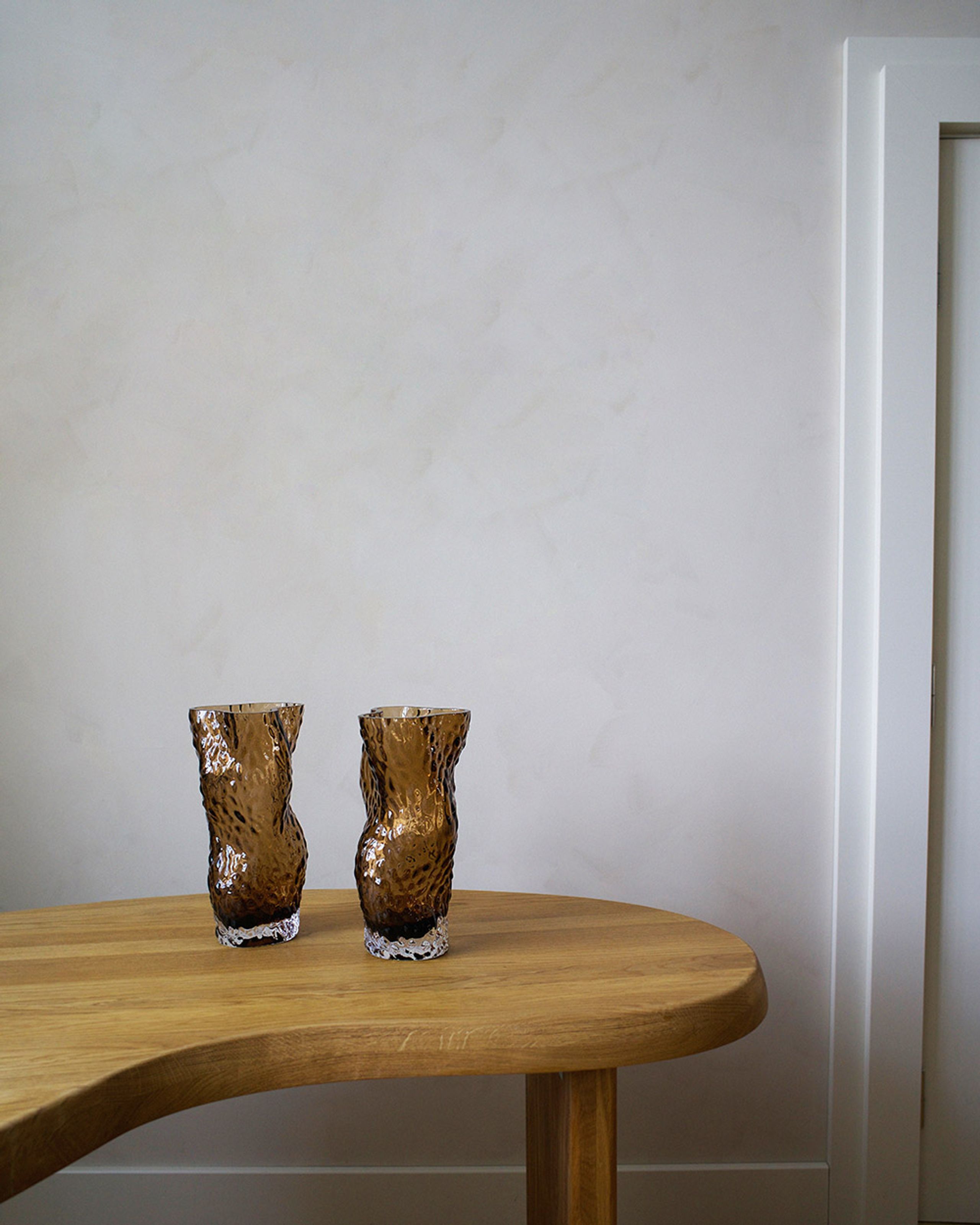 Hein Studio - Vas - Ostrea Rock Glass Vase - Smoke