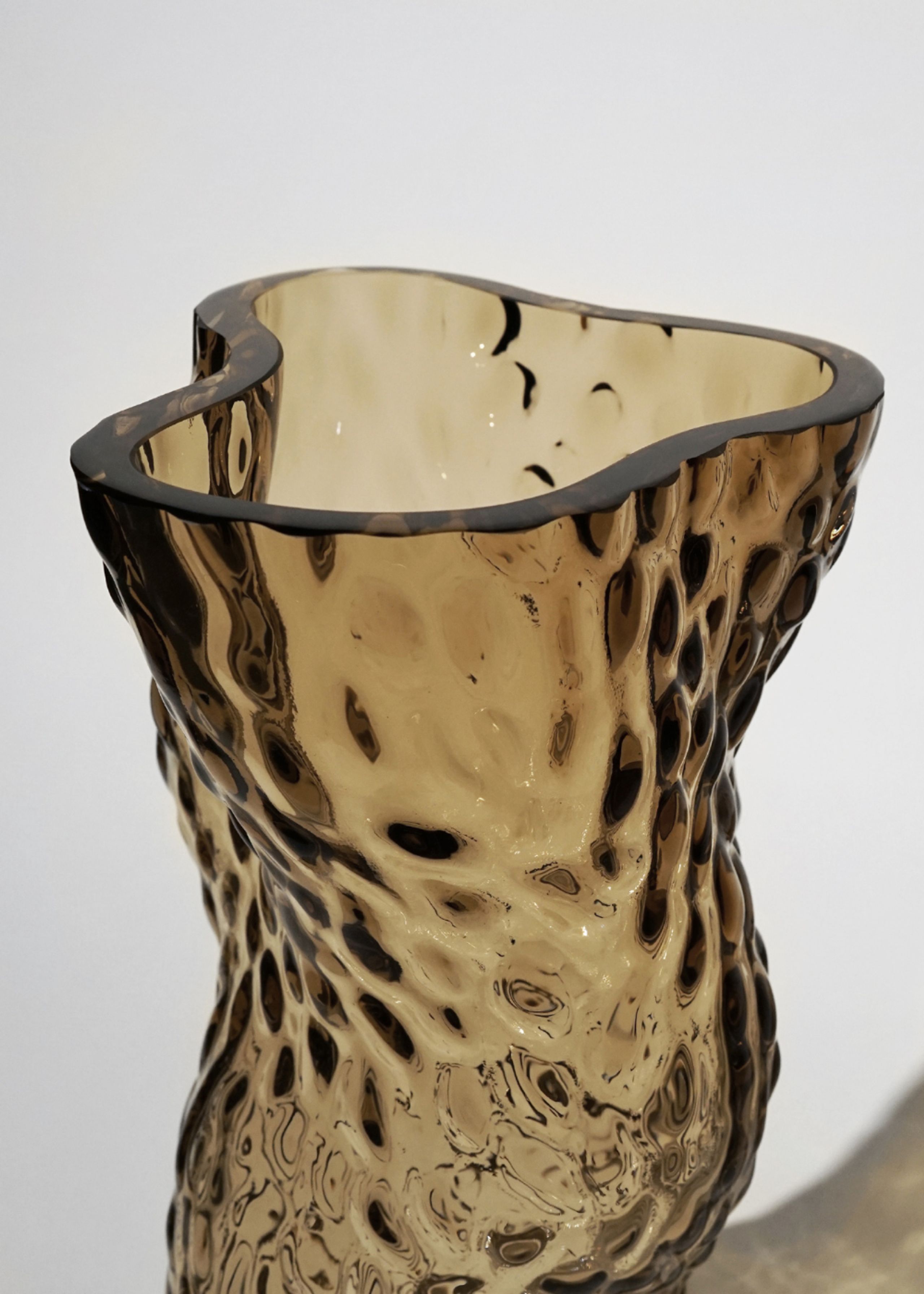 Hein Studio - Vas - Ostrea Rock Glass Vase - Smoke