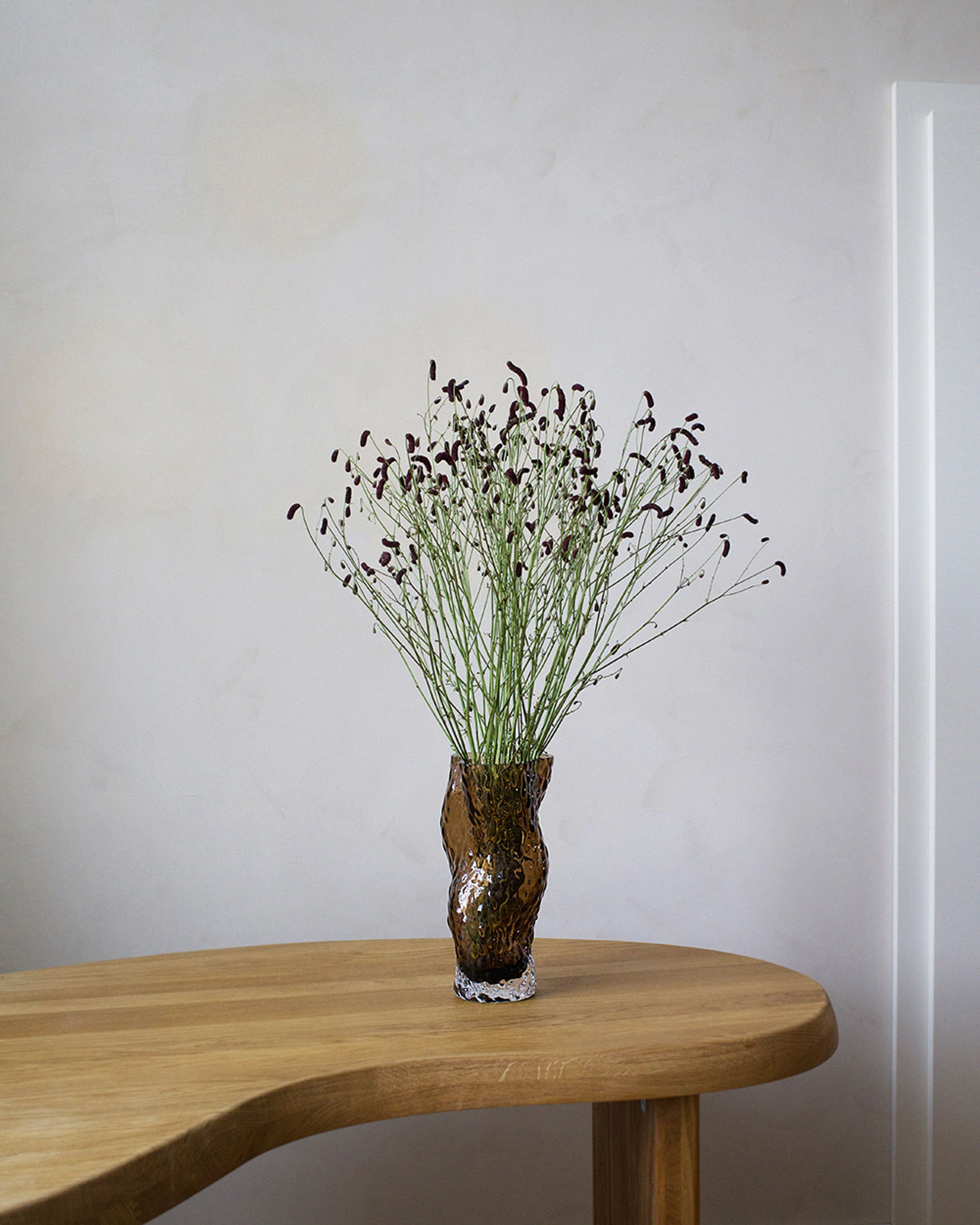 Hein Studio - Vas - Ostrea Rock Glass Vase - Smoke