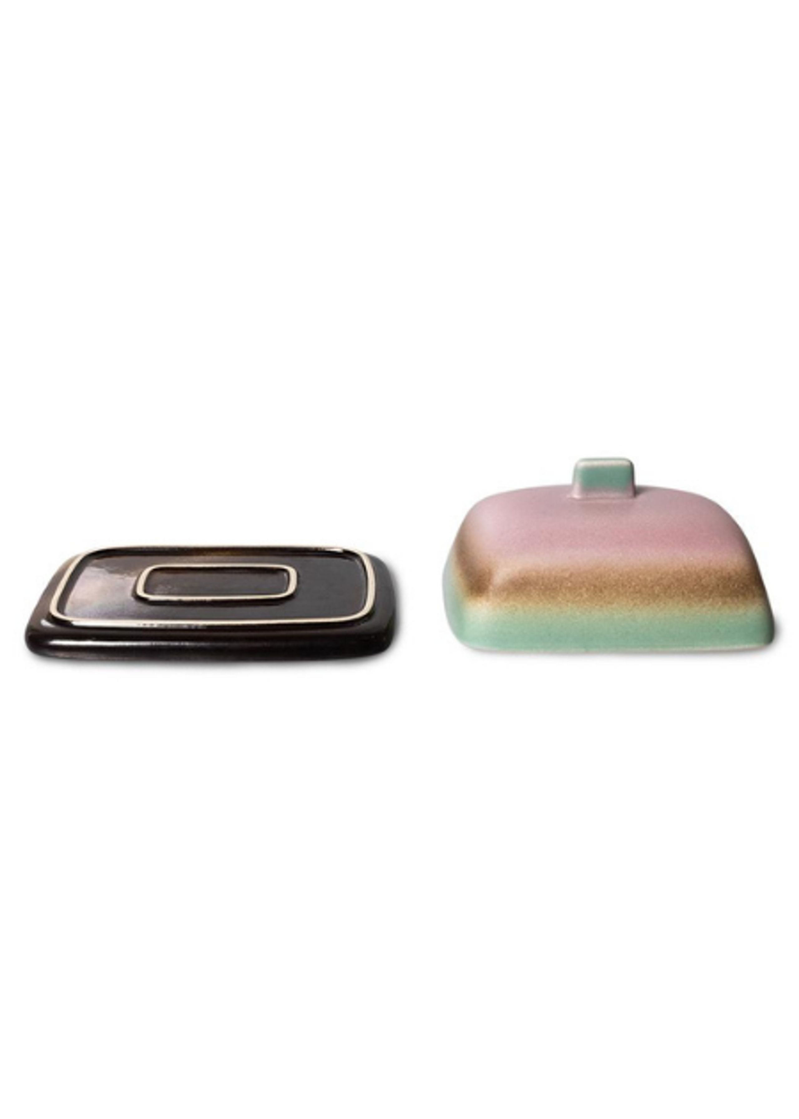 HK Living - Dish - 70s Ceramics: Butter Dish - Mercury