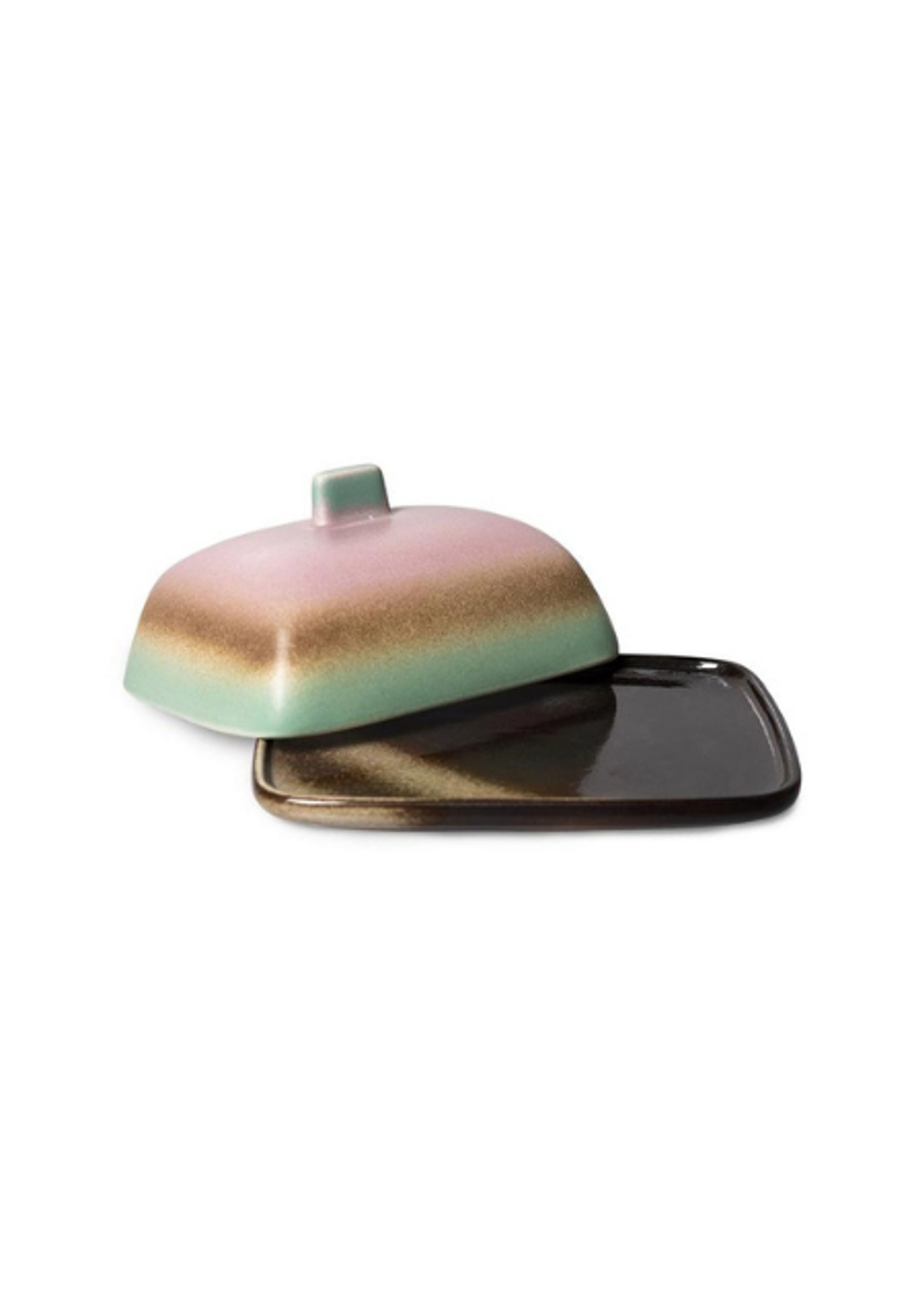 HK Living - Dish - 70s Ceramics: Butter Dish - Mercury