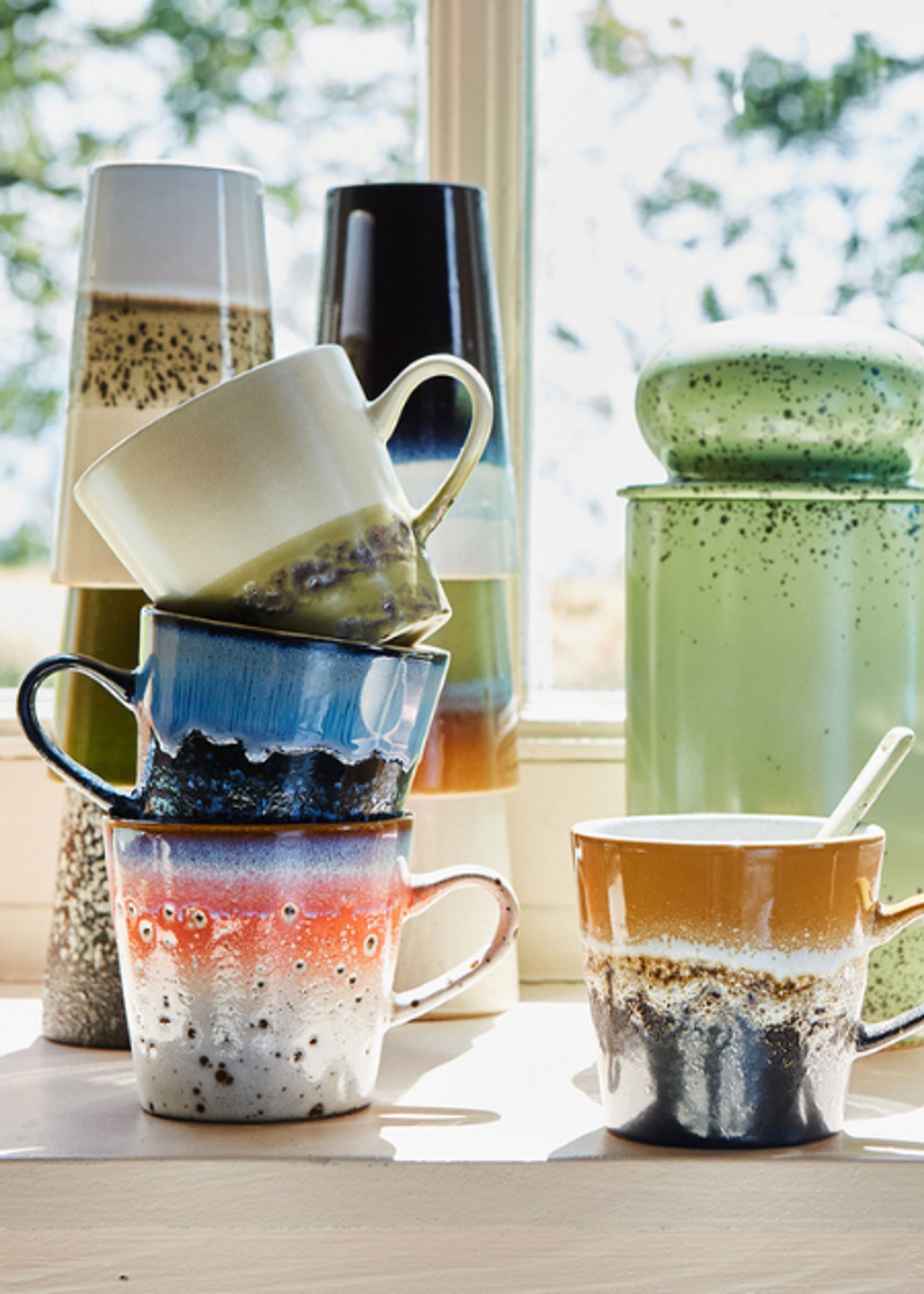 HK Living - Mok - The 70's Americano Mugs - Night